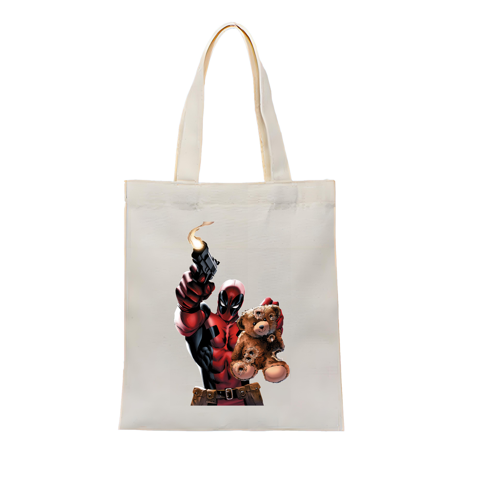 （画像用） Deadpool デッドプール 縦型キャンバス生地手提げバッグ　トートバッグ