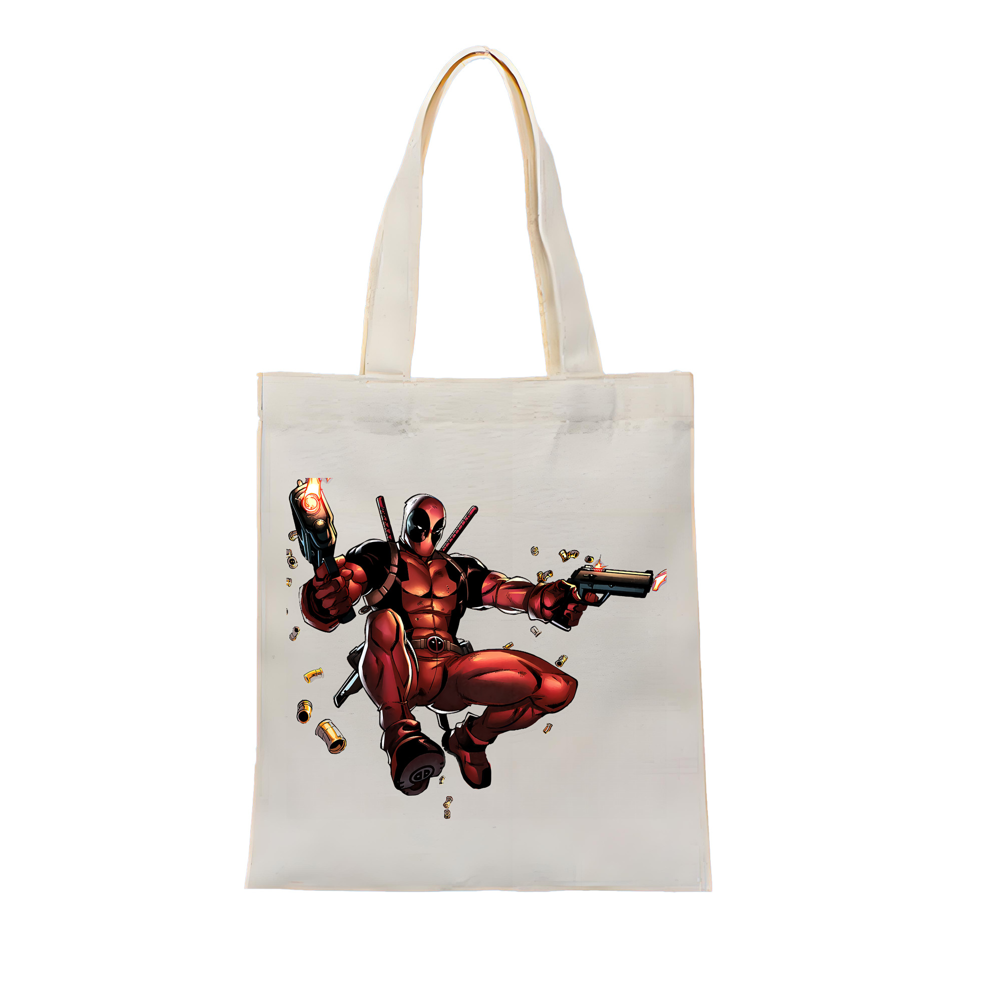 （画像用） Deadpool デッドプール 縦型キャンバス生地手提げバッグ　トートバッグ