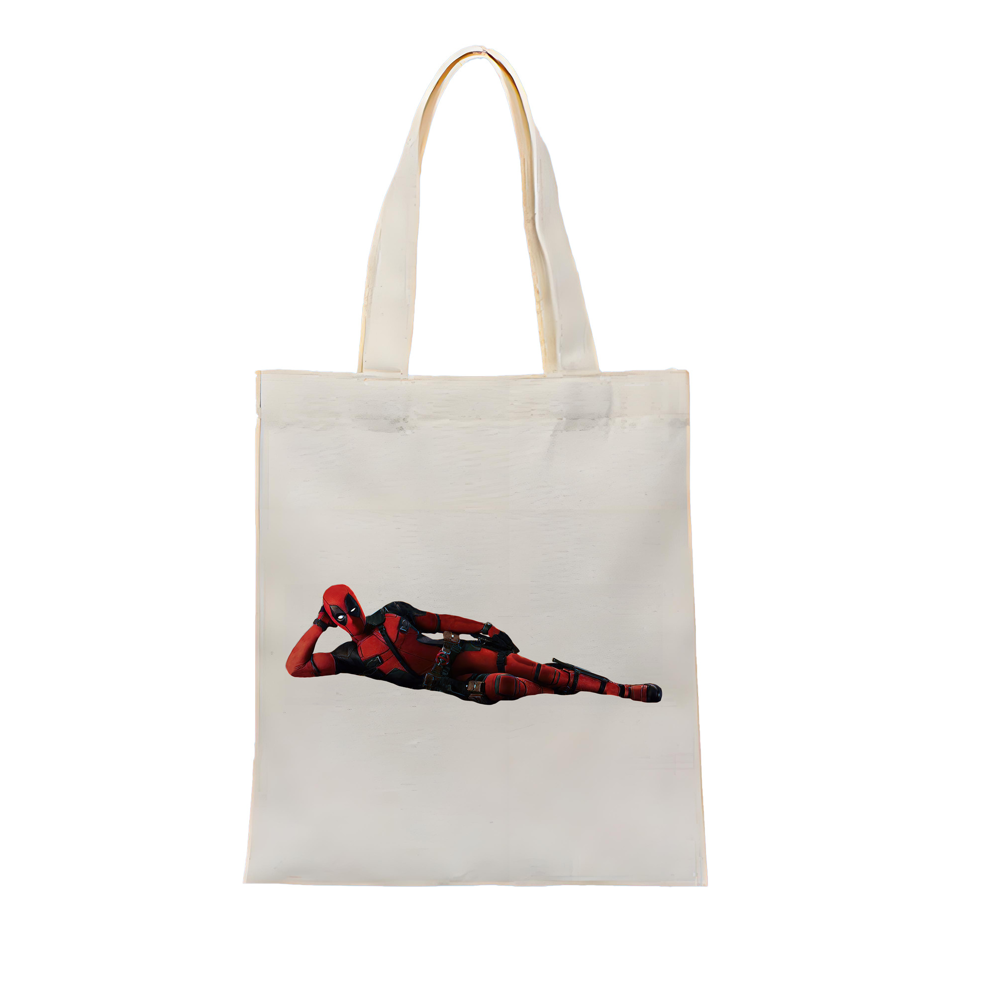 （画像用） Deadpool デッドプール 縦型キャンバス生地手提げバッグ　トートバッグ