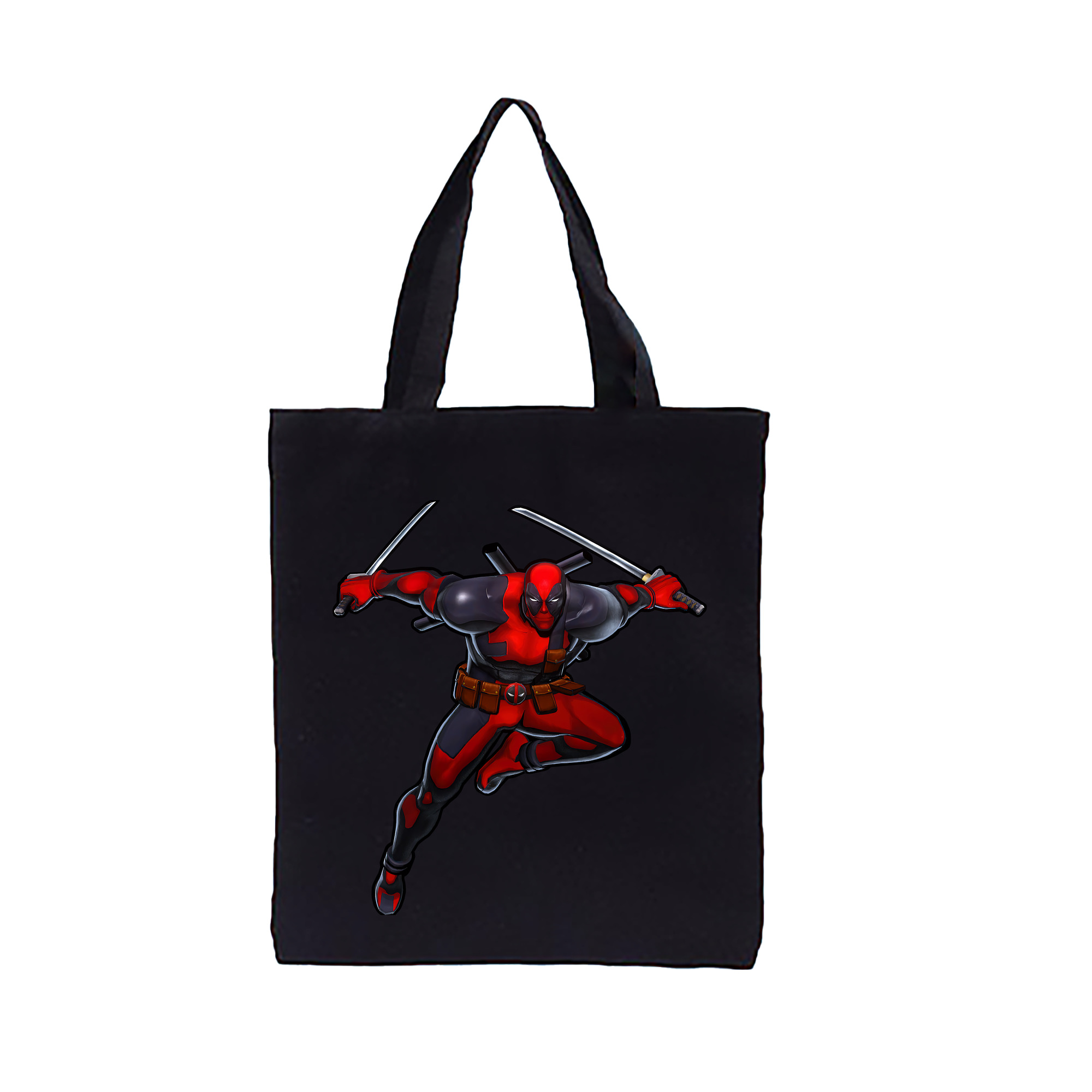 （画像用） Deadpool デッドプール 縦型キャンバス生地手提げバッグ　トートバッグ