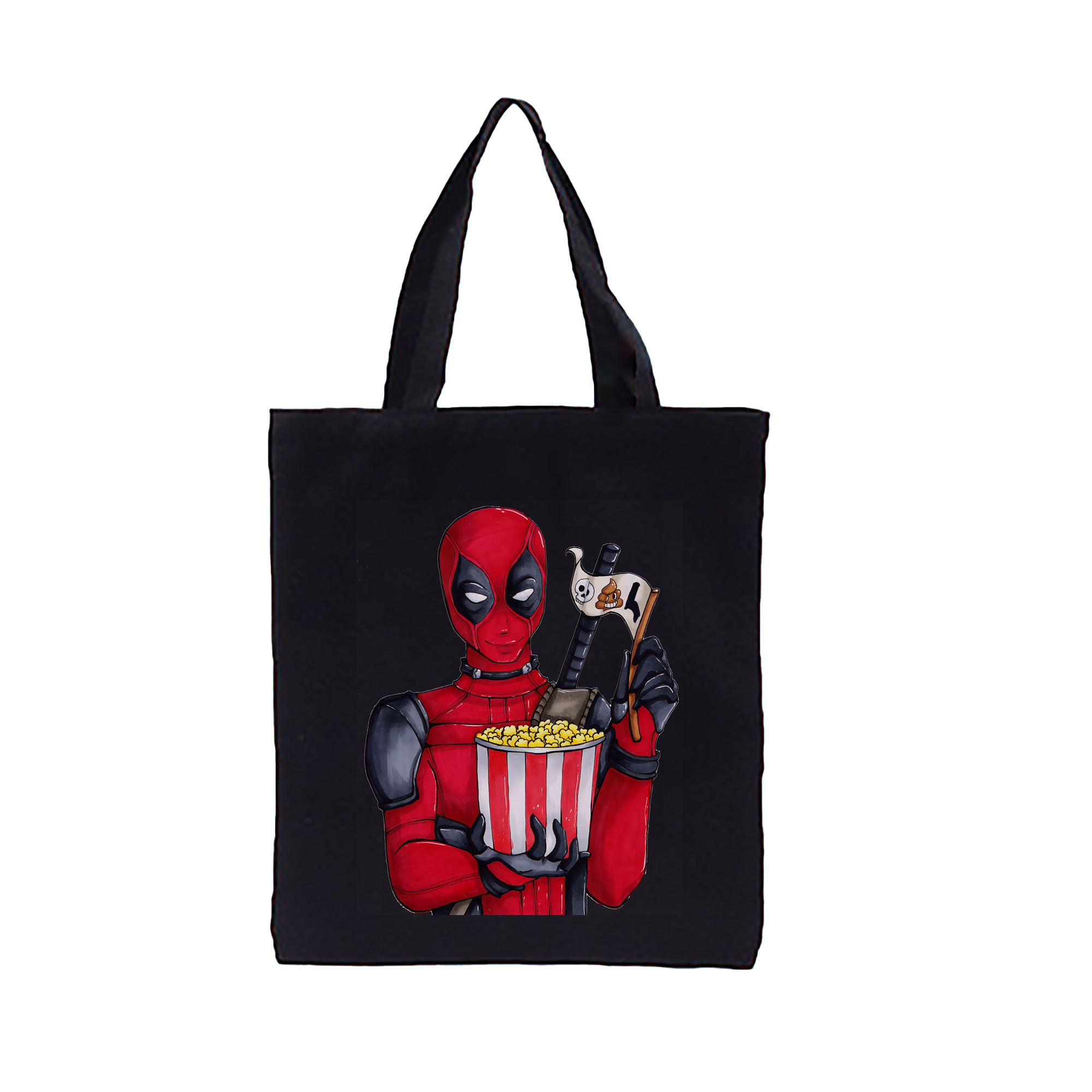 （画像用） Deadpool デッドプール 縦型キャンバス生地手提げバッグ　トートバッグ