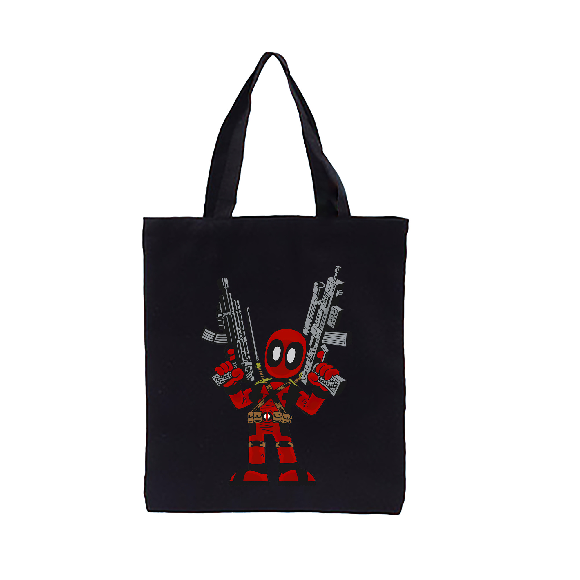 （画像用） Deadpool デッドプール 縦型キャンバス生地手提げバッグ　トートバッグ