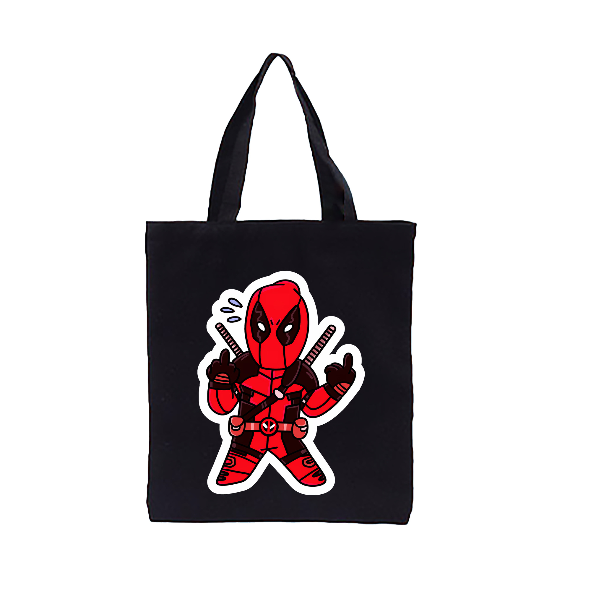 （画像用） Deadpool デッドプール 縦型キャンバス生地手提げバッグ　トートバッグ