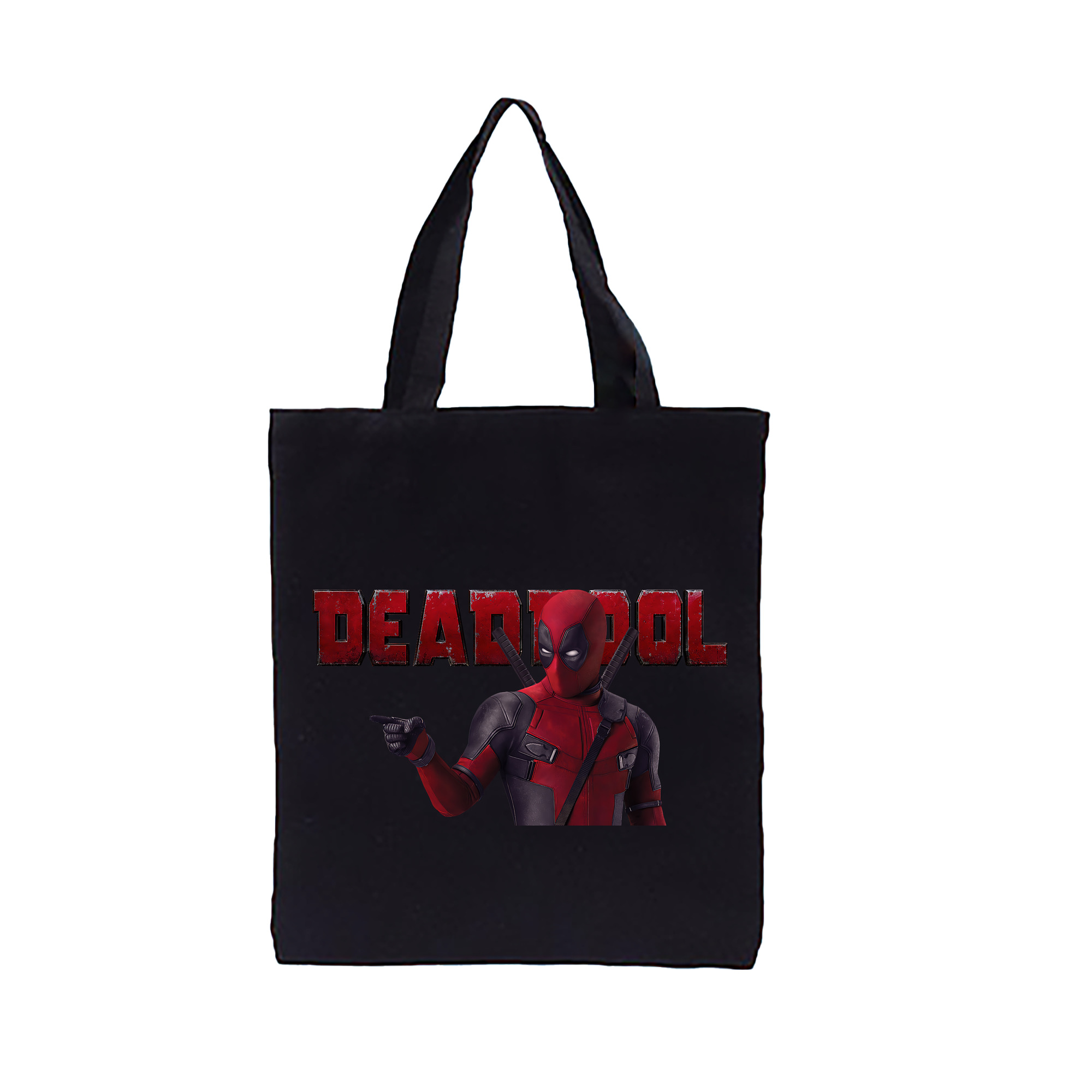 （画像用） Deadpool デッドプール 縦型キャンバス生地手提げバッグ　トートバッグ