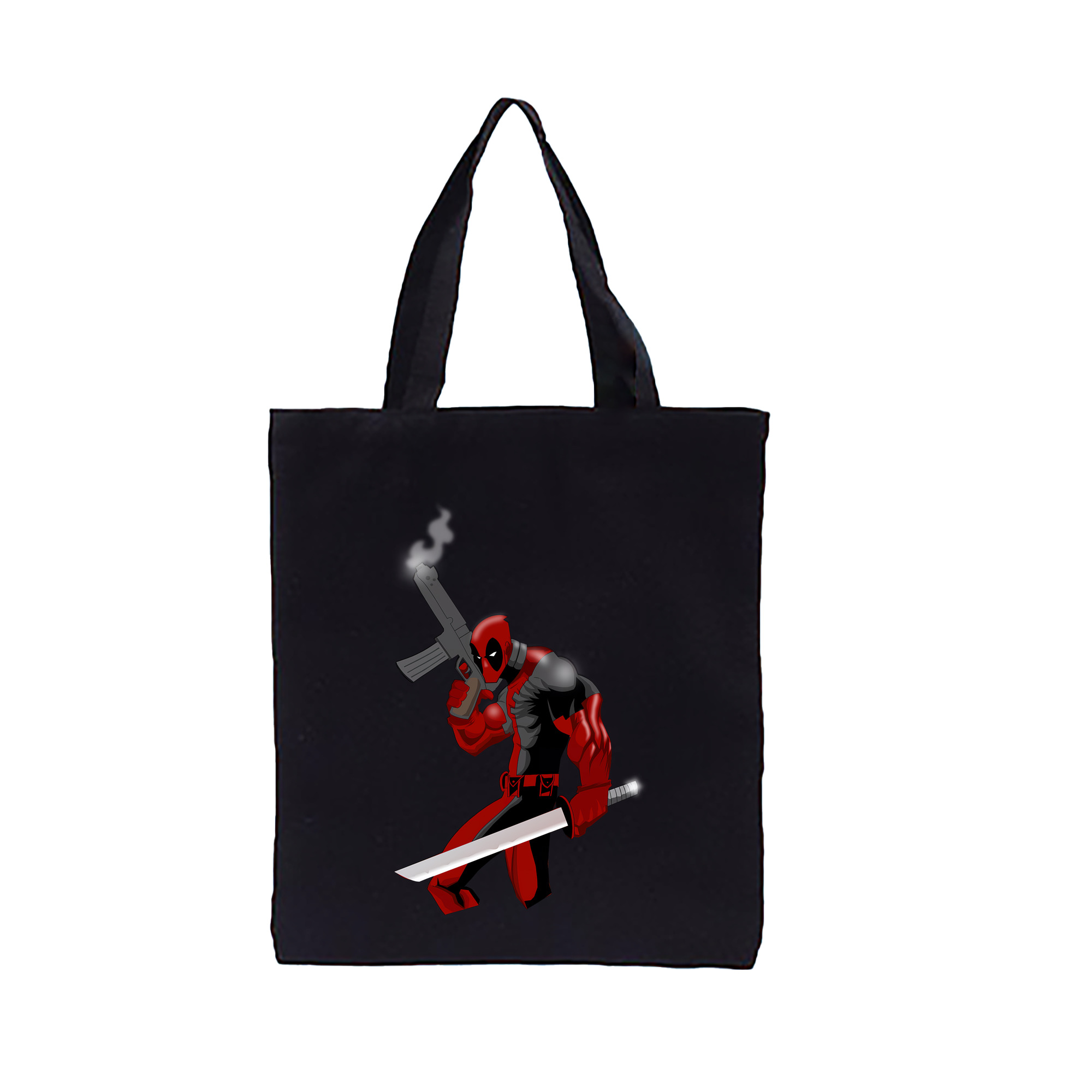 （画像用） Deadpool デッドプール 縦型キャンバス生地手提げバッグ　トートバッグ