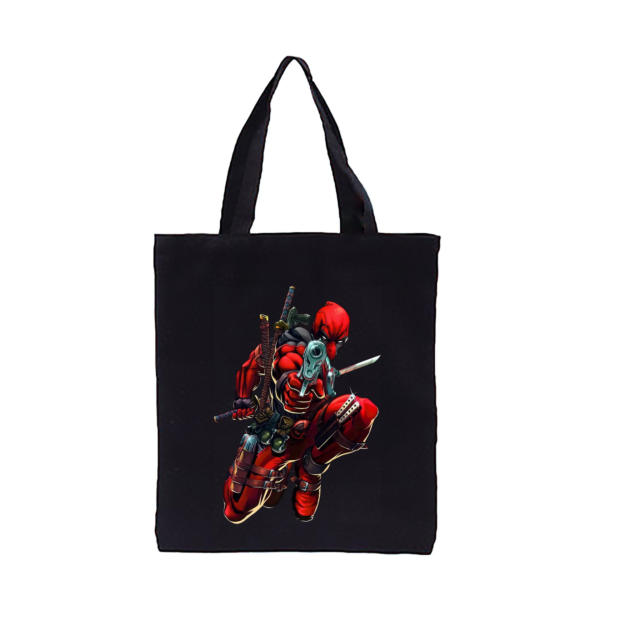 （画像用） Deadpool デッドプール 縦型キャンバス生地手提げバッグ　トートバッグ
