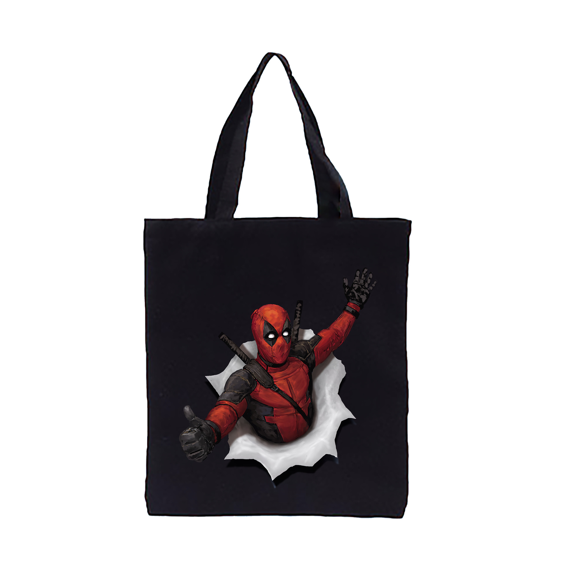 （画像用） Deadpool デッドプール 縦型キャンバス生地手提げバッグ　トートバッグ