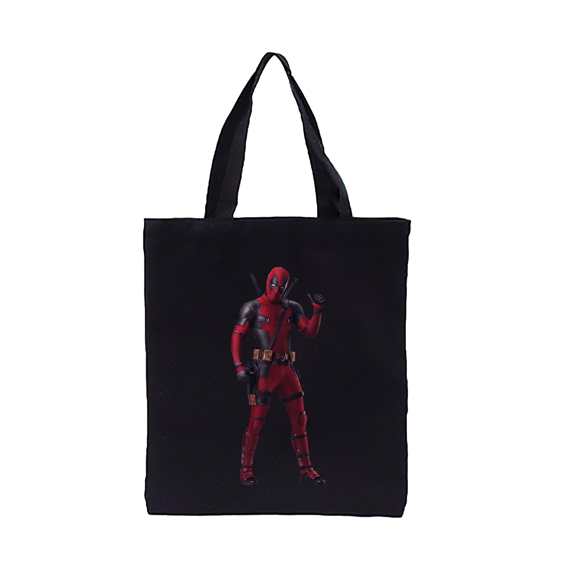 （画像用） Deadpool デッドプール 縦型キャンバス生地手提げバッグ　トートバッグ