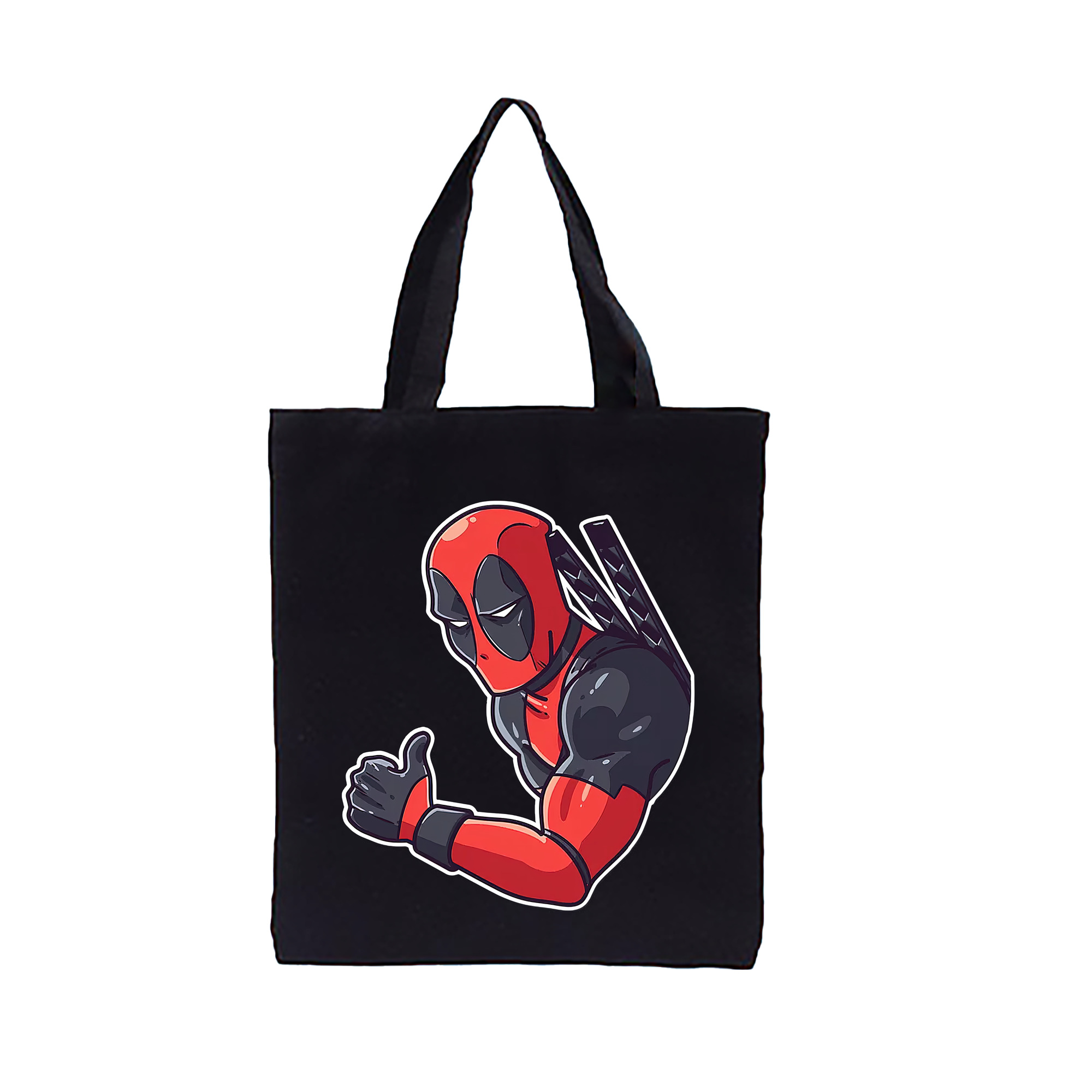 （画像用） Deadpool デッドプール 縦型キャンバス生地手提げバッグ　トートバッグ