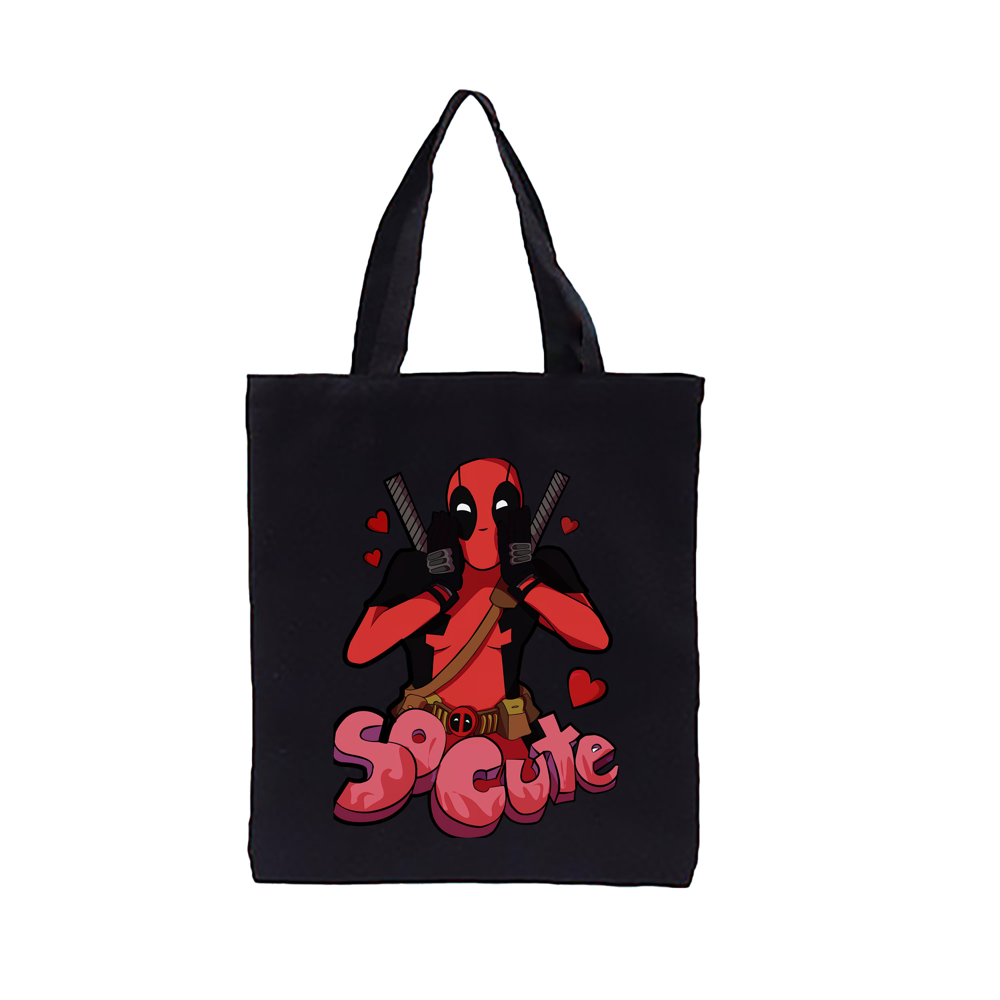 （画像用） Deadpool デッドプール 縦型キャンバス生地手提げバッグ　トートバッグ