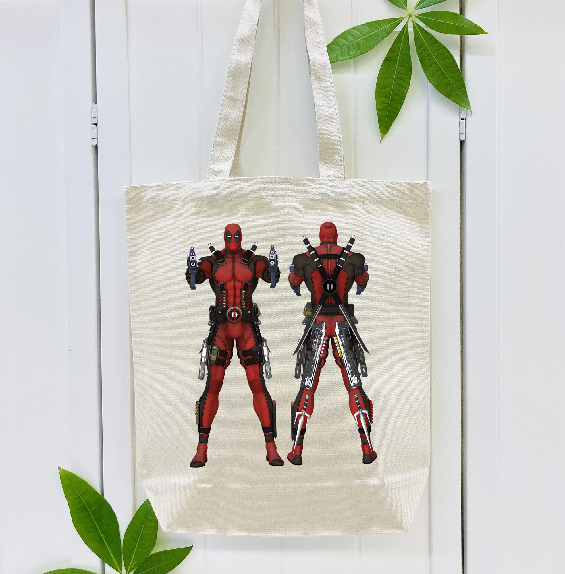 Deadpool デッドプール 縦型キャンバス生地手提げバッグ　トートバッグ