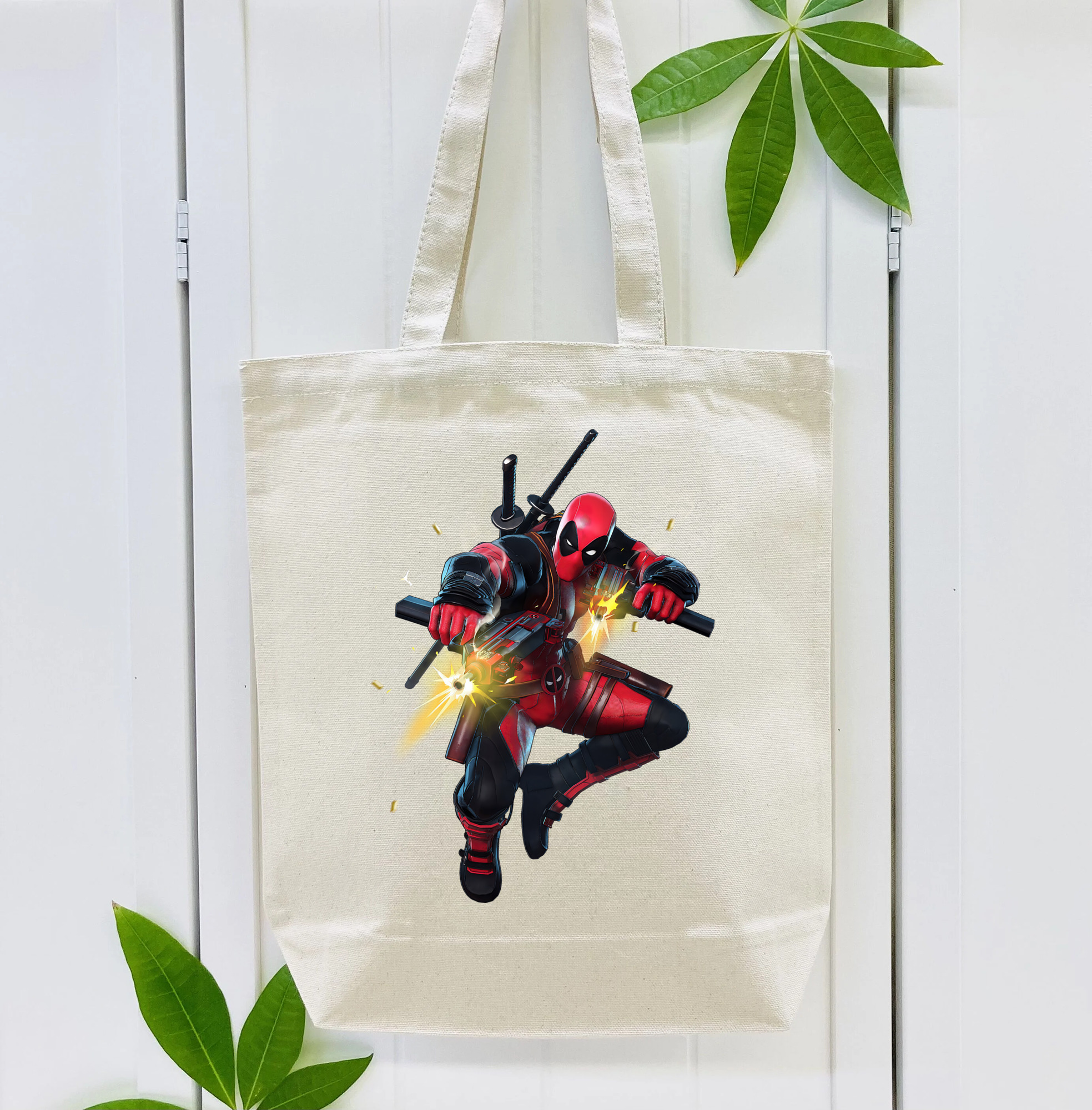 Deadpool デッドプール 縦型キャンバス生地手提げバッグ　トートバッグ