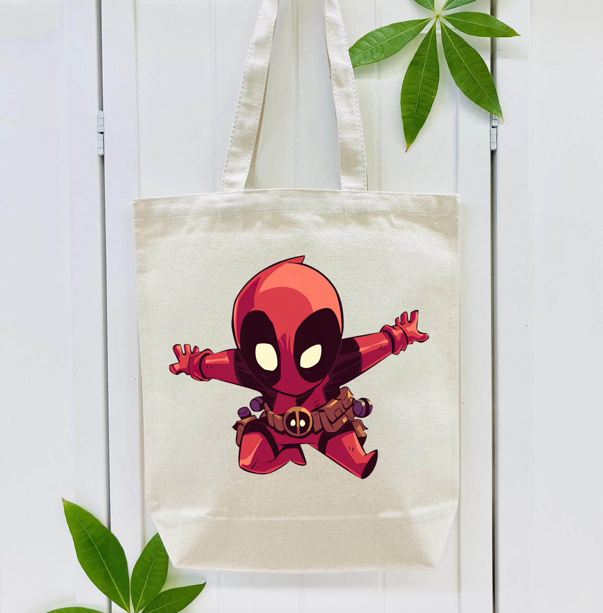 Deadpool デッドプール 縦型キャンバス生地手提げバッグ　トートバッグ