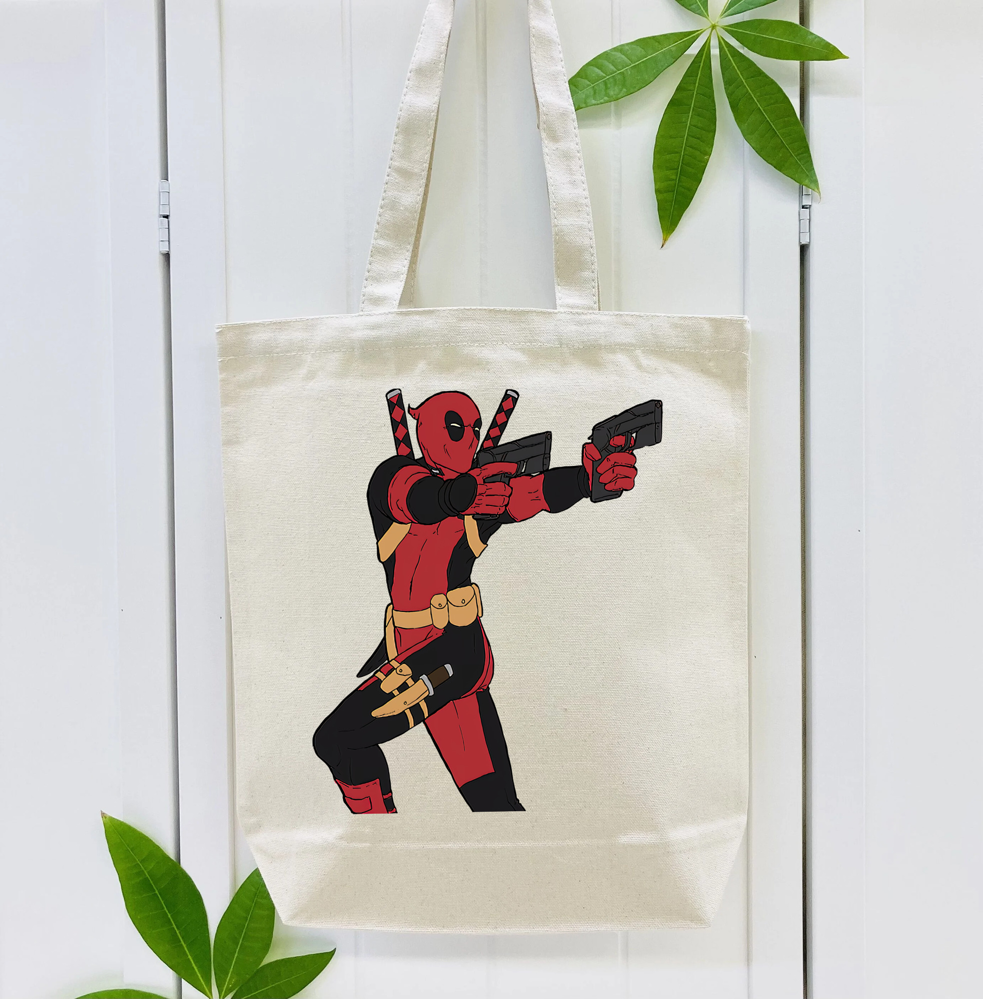 Deadpool デッドプール 縦型キャンバス生地手提げバッグ　トートバッグ