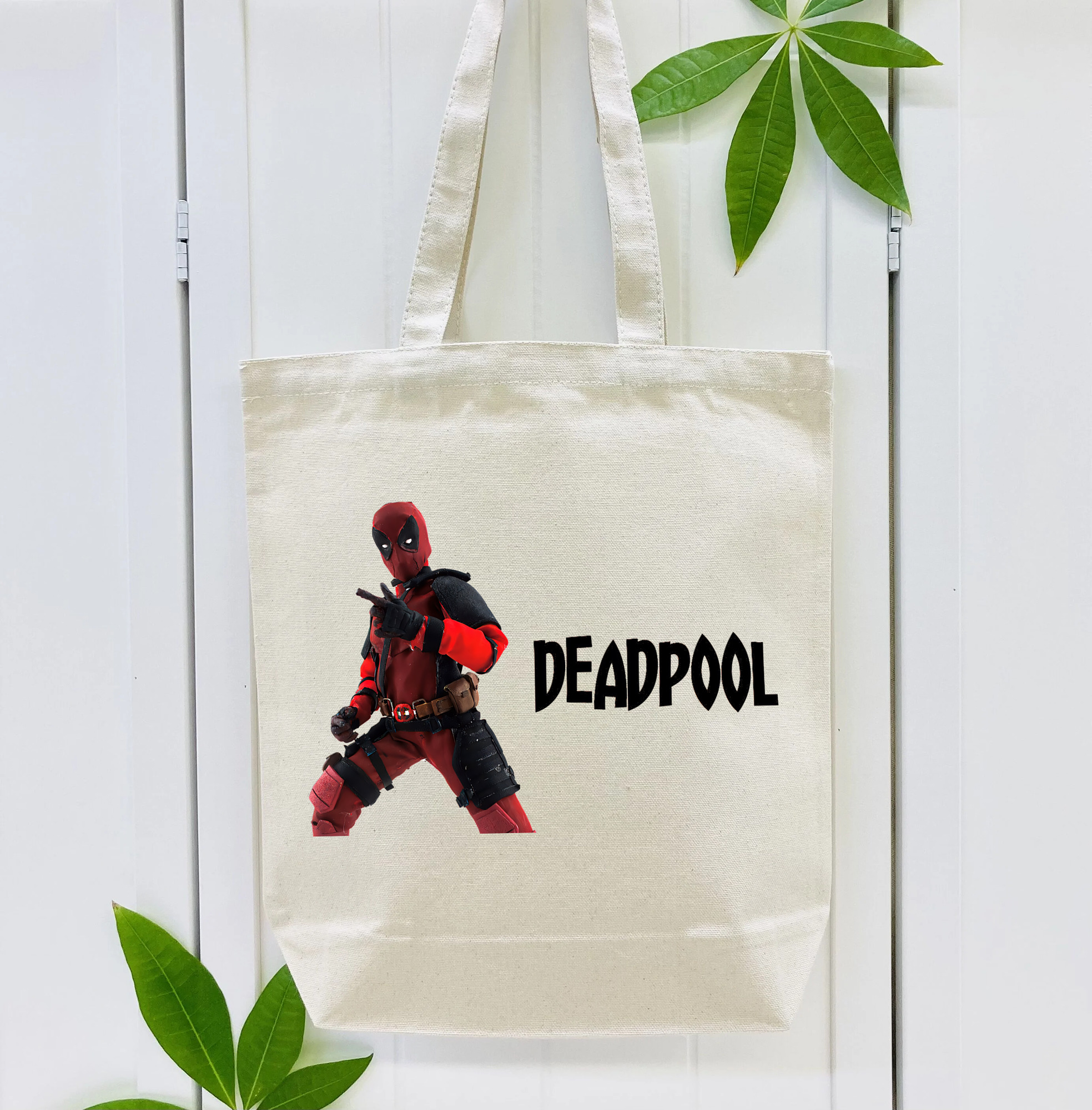Deadpool デッドプール 縦型キャンバス生地手提げバッグ　トートバッグ