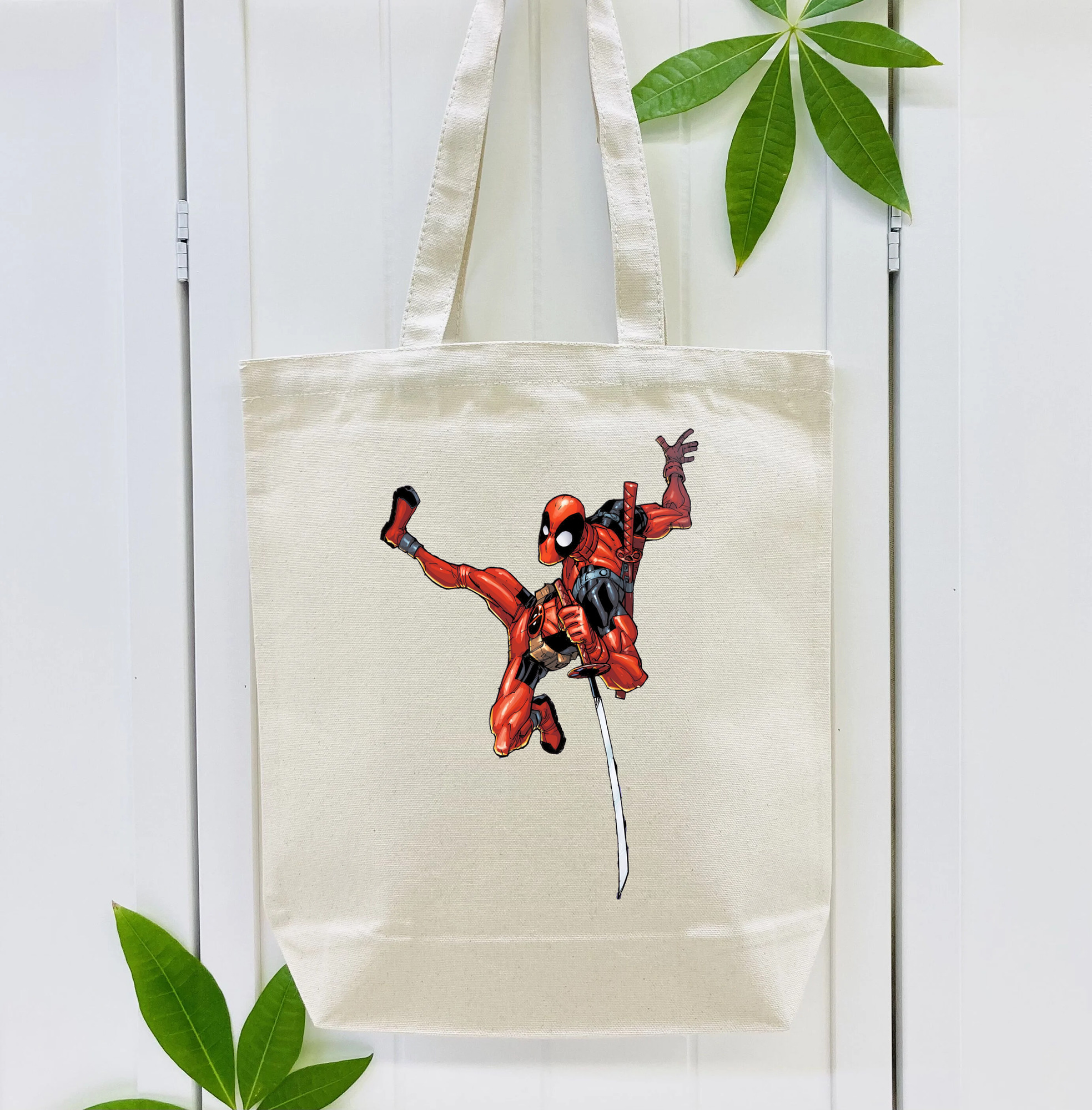 Deadpool デッドプール 縦型キャンバス生地手提げバッグ　トートバッグ