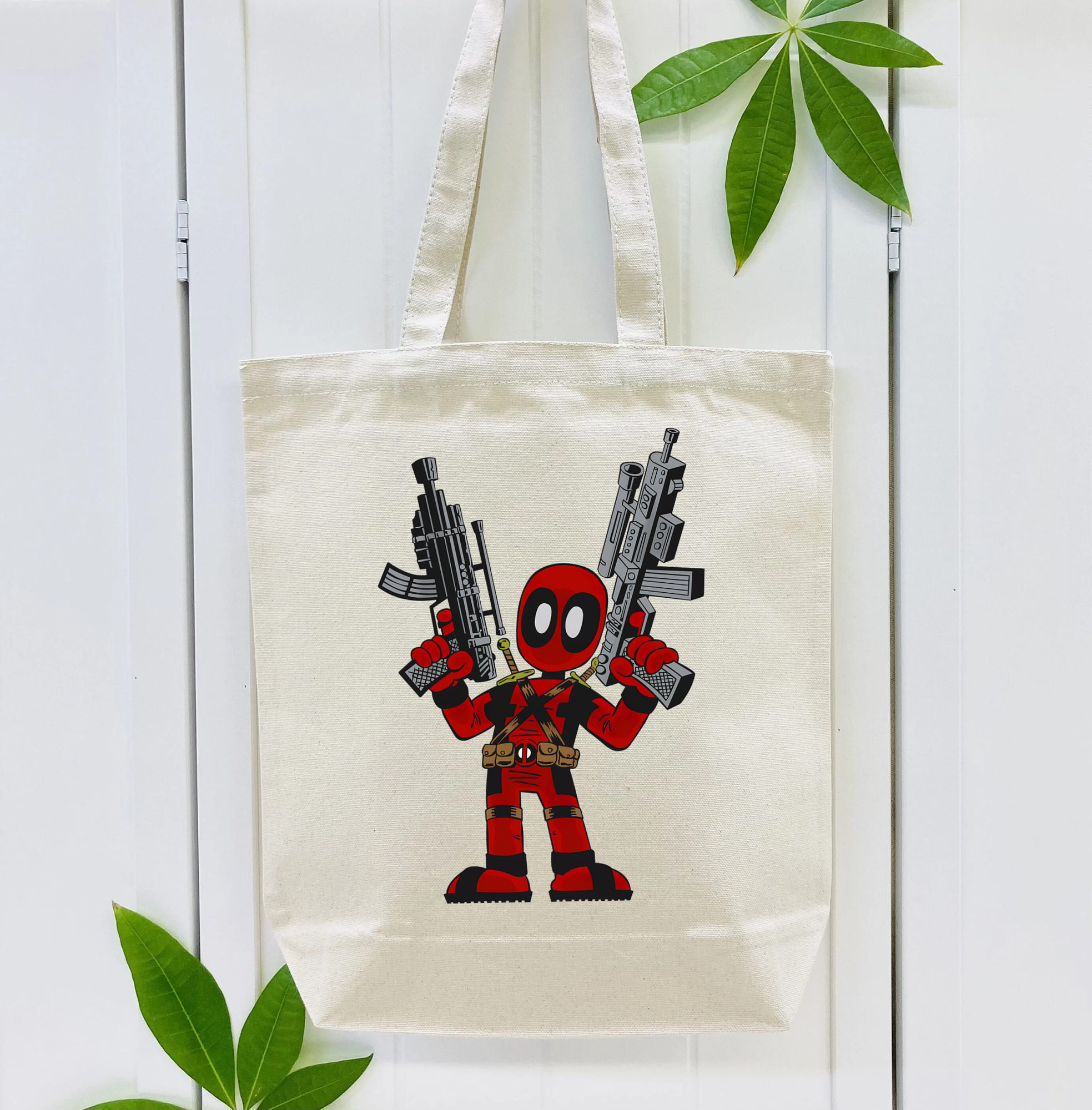 Deadpool デッドプール 縦型キャンバス生地手提げバッグ　トートバッグ