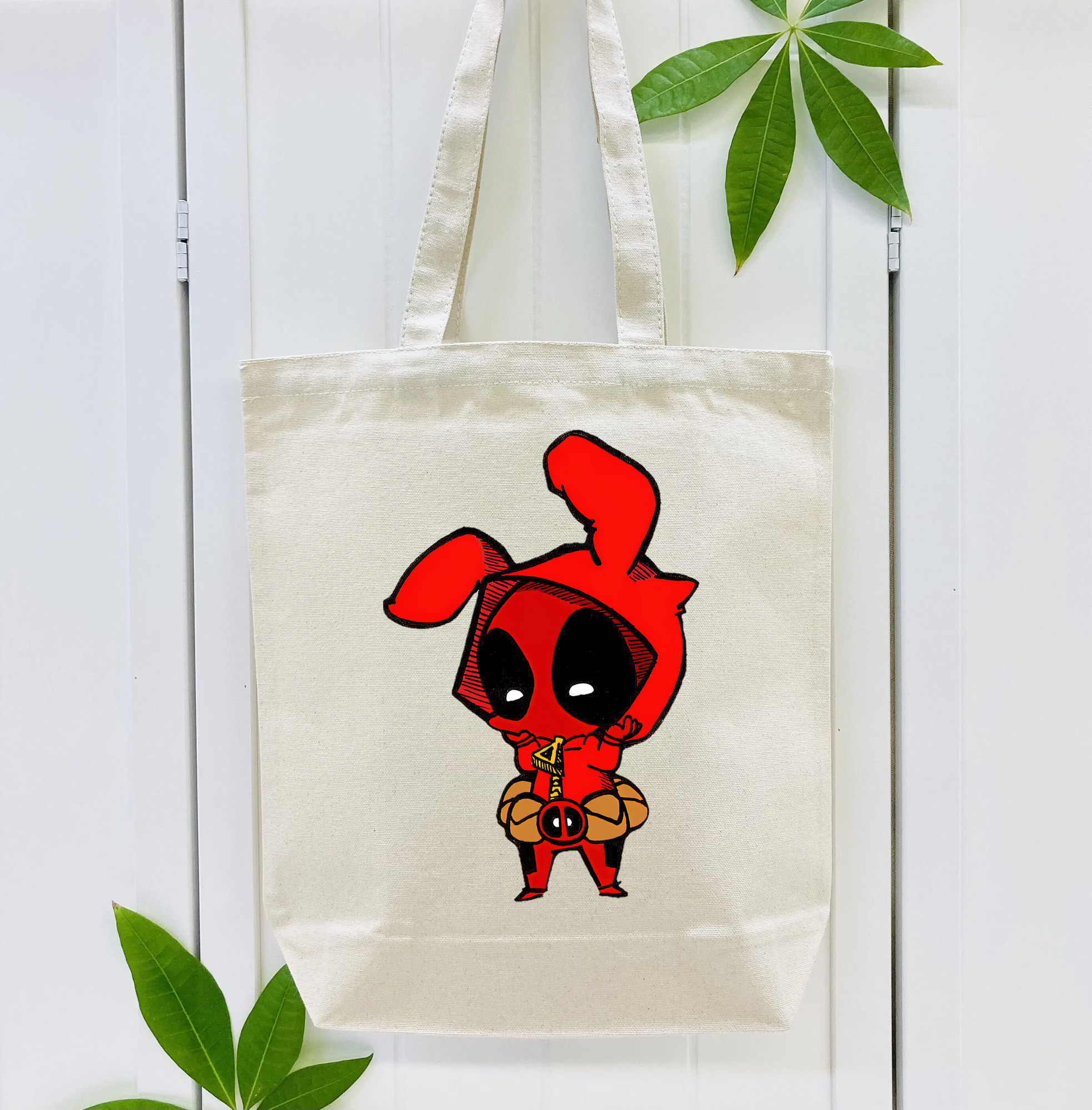 Deadpool デッドプール 縦型キャンバス生地手提げバッグ　トートバッグ