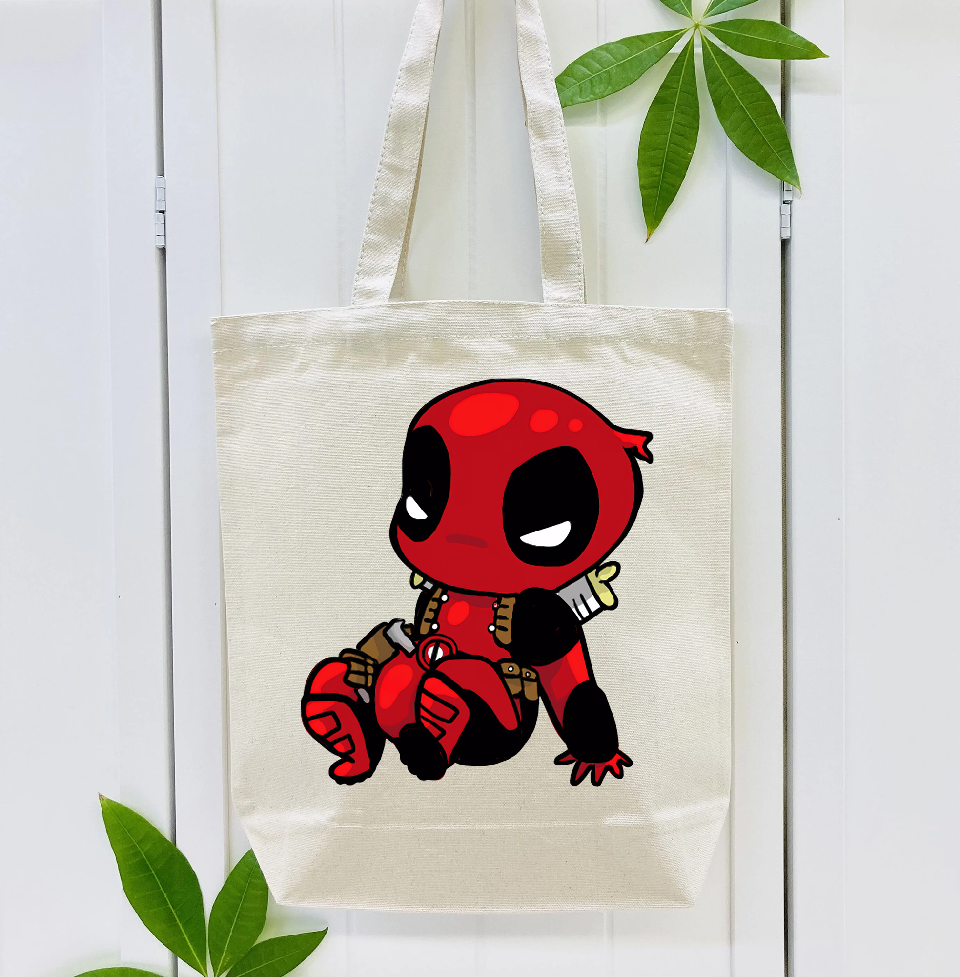 Deadpool デッドプール 縦型キャンバス生地手提げバッグ　トートバッグ