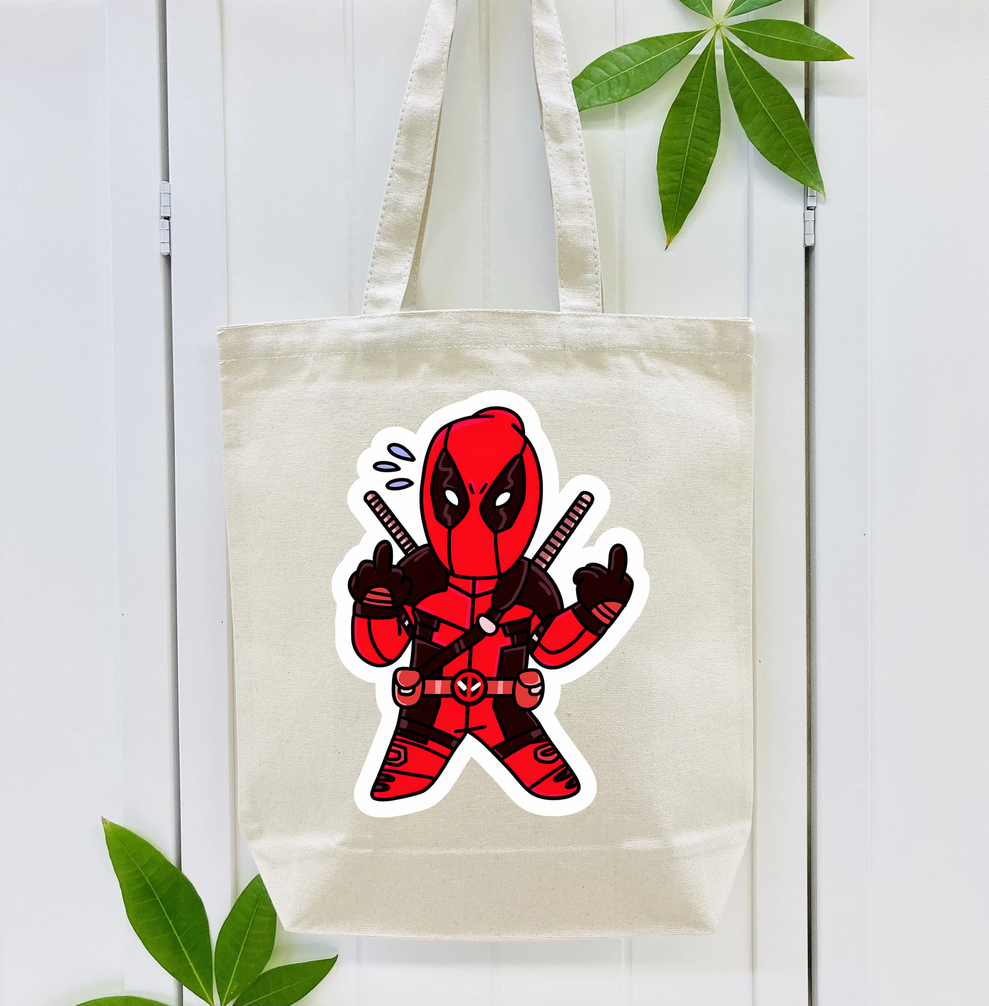 Deadpool デッドプール 縦型キャンバス生地手提げバッグ　トートバッグ