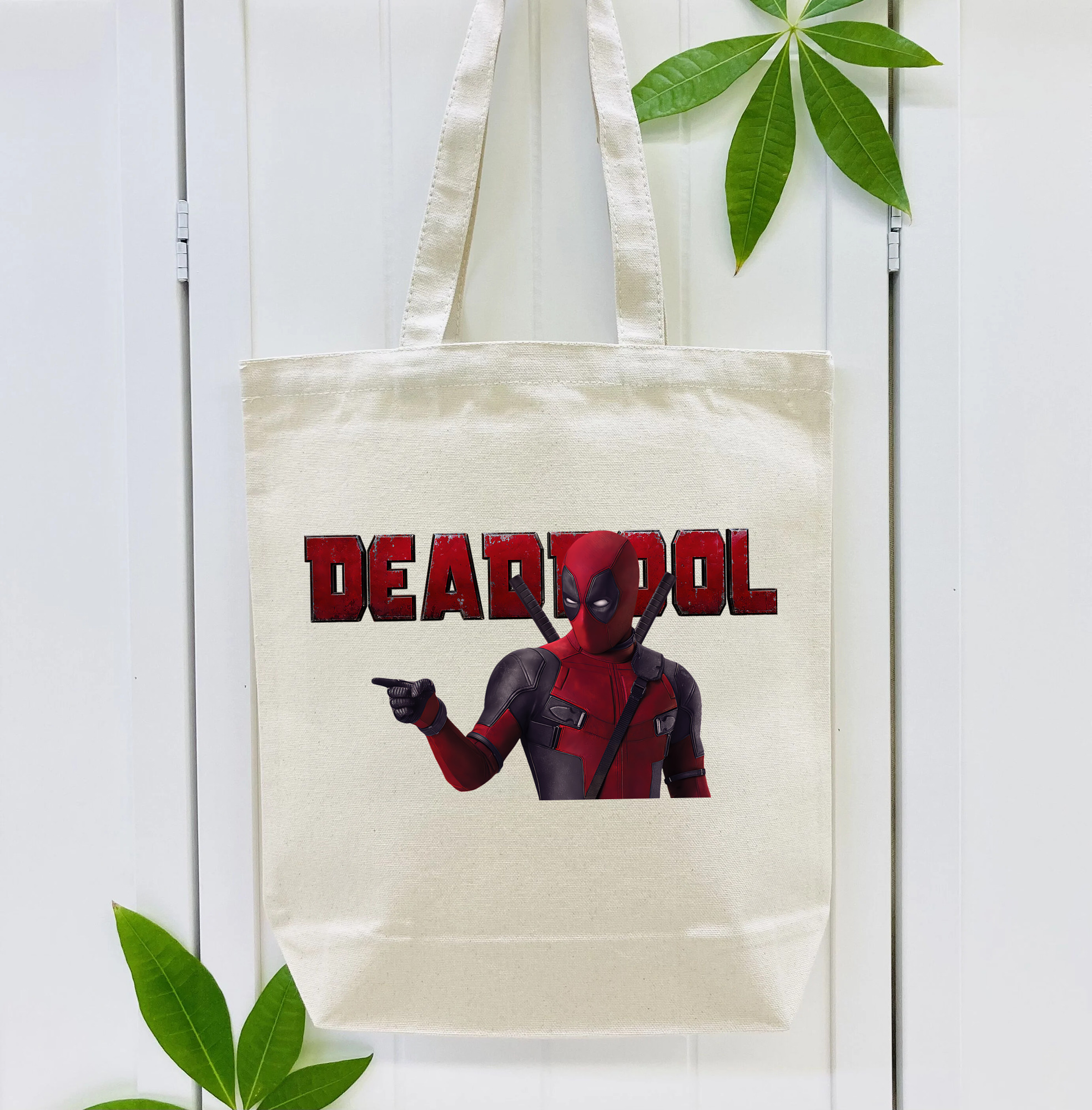 Deadpool デッドプール 縦型キャンバス生地手提げバッグ　トートバッグ