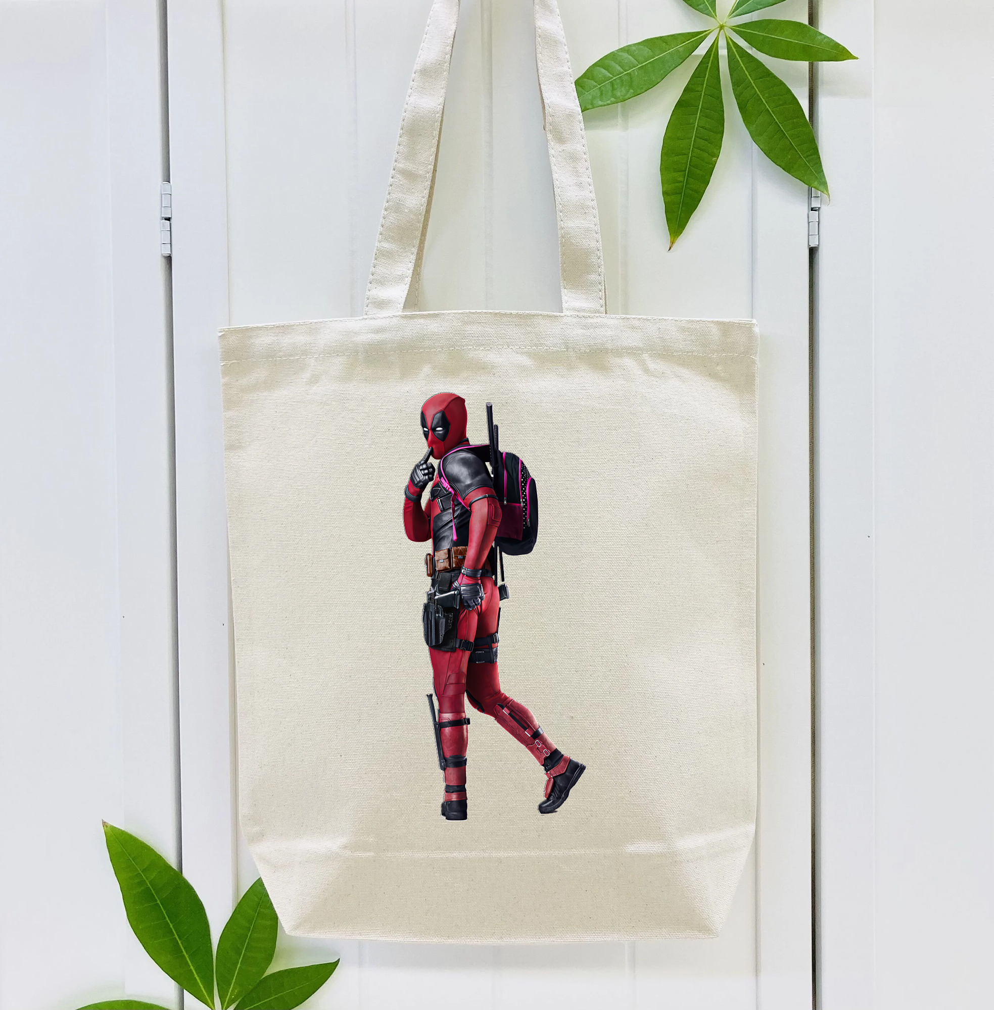 Deadpool デッドプール 縦型キャンバス生地手提げバッグ　トートバッグ