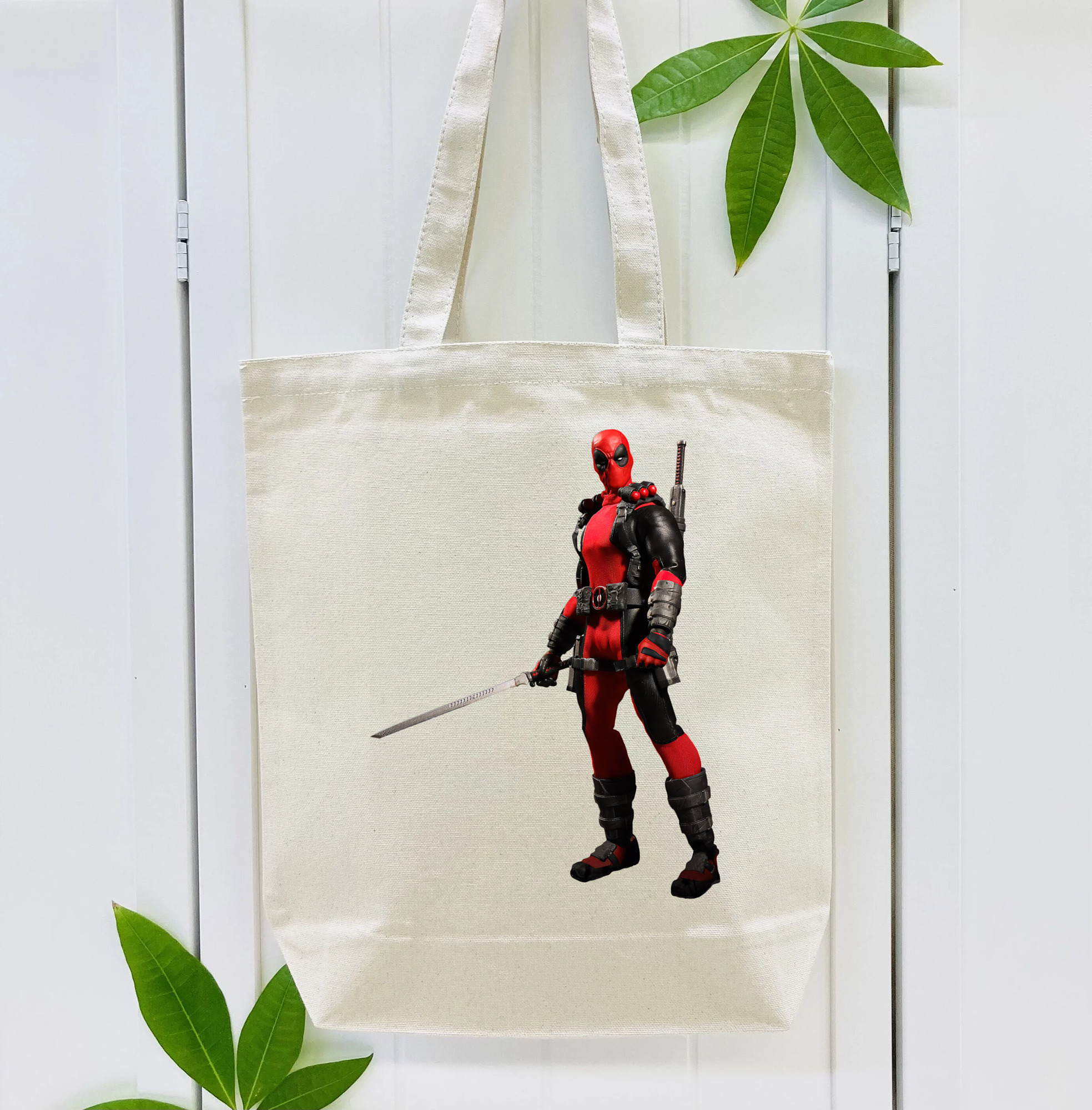 Deadpool デッドプール 縦型キャンバス生地手提げバッグ　トートバッグ