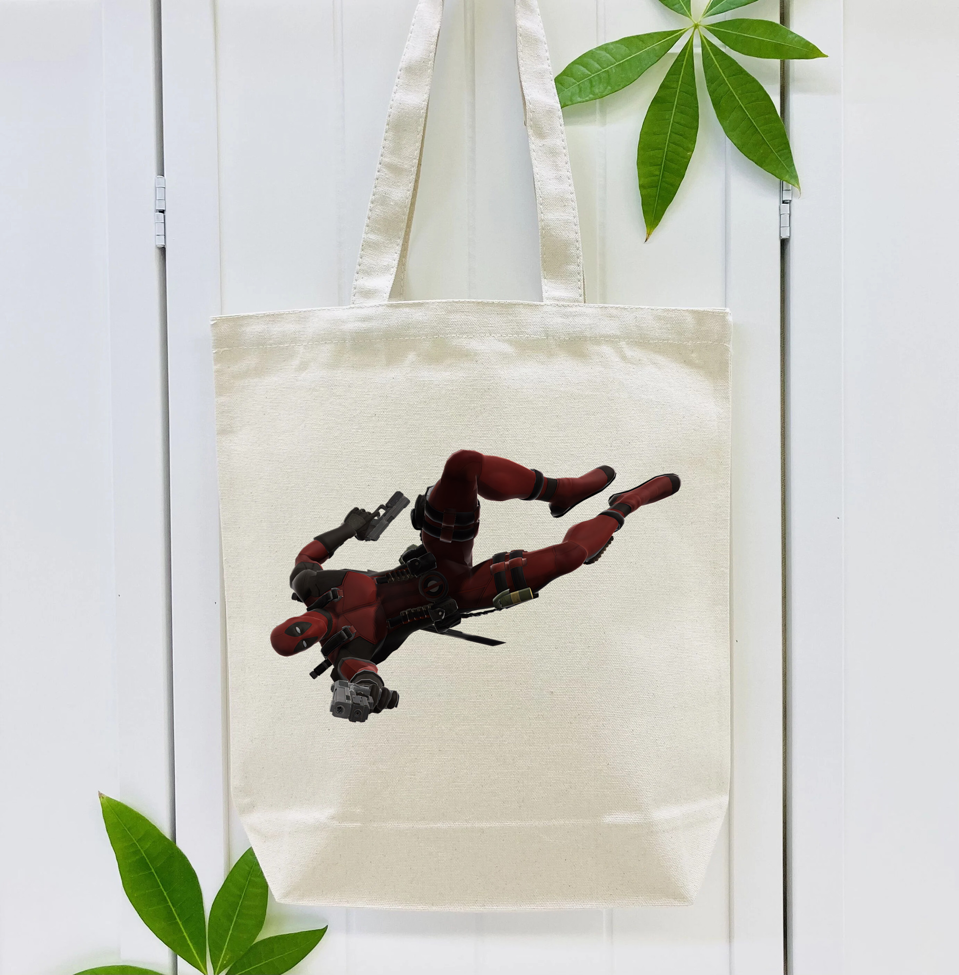 Deadpool デッドプール 縦型キャンバス生地手提げバッグ　トートバッグ