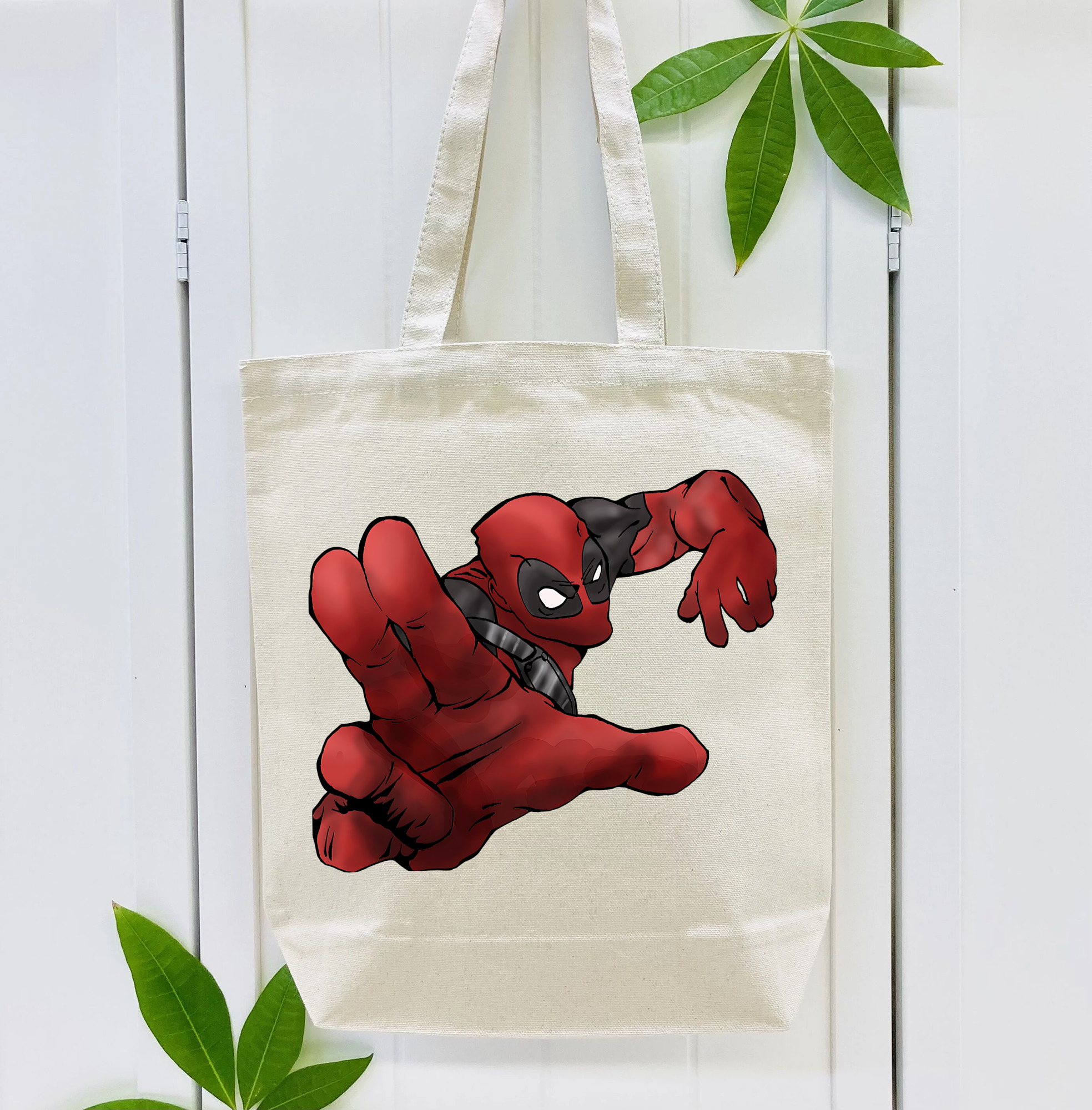Deadpool デッドプール 縦型キャンバス生地手提げバッグ　トートバッグ