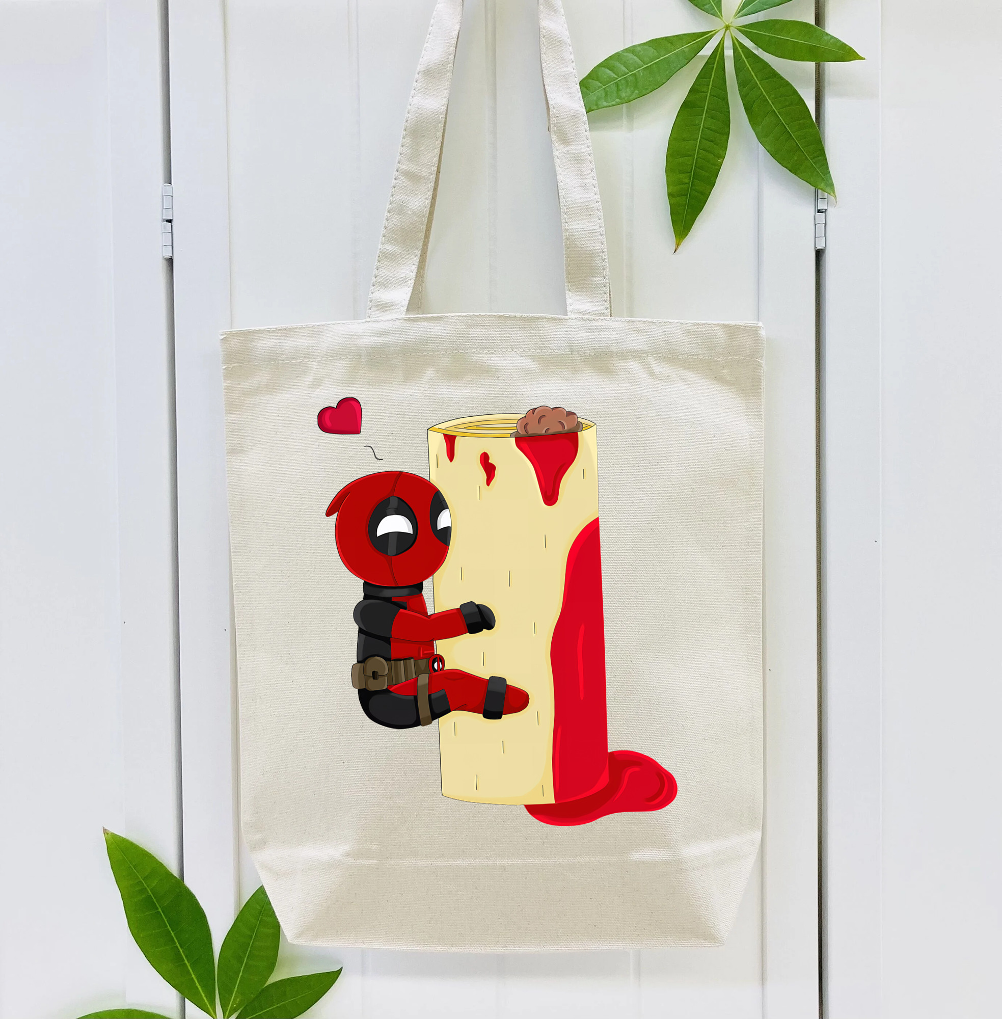 Deadpool デッドプール 縦型キャンバス生地手提げバッグ　トートバッグ