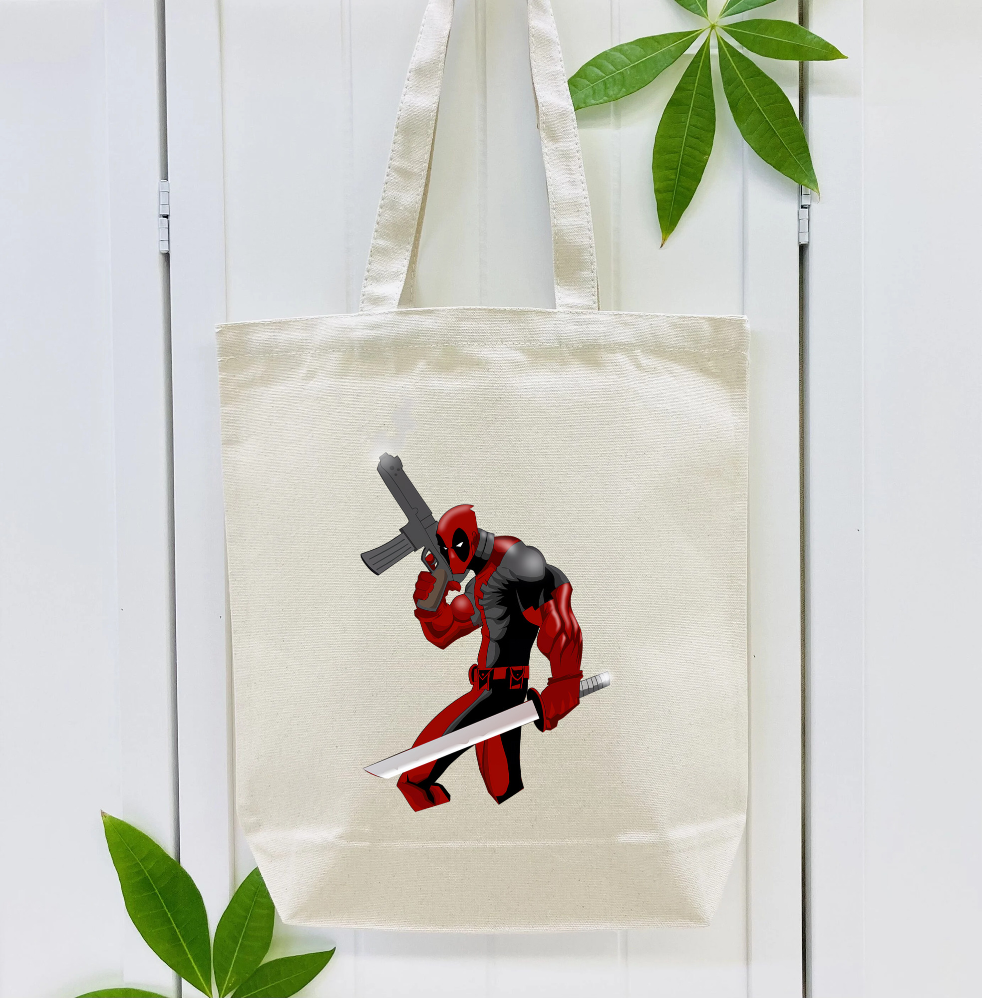 Deadpool デッドプール 縦型キャンバス生地手提げバッグ　トートバッグ