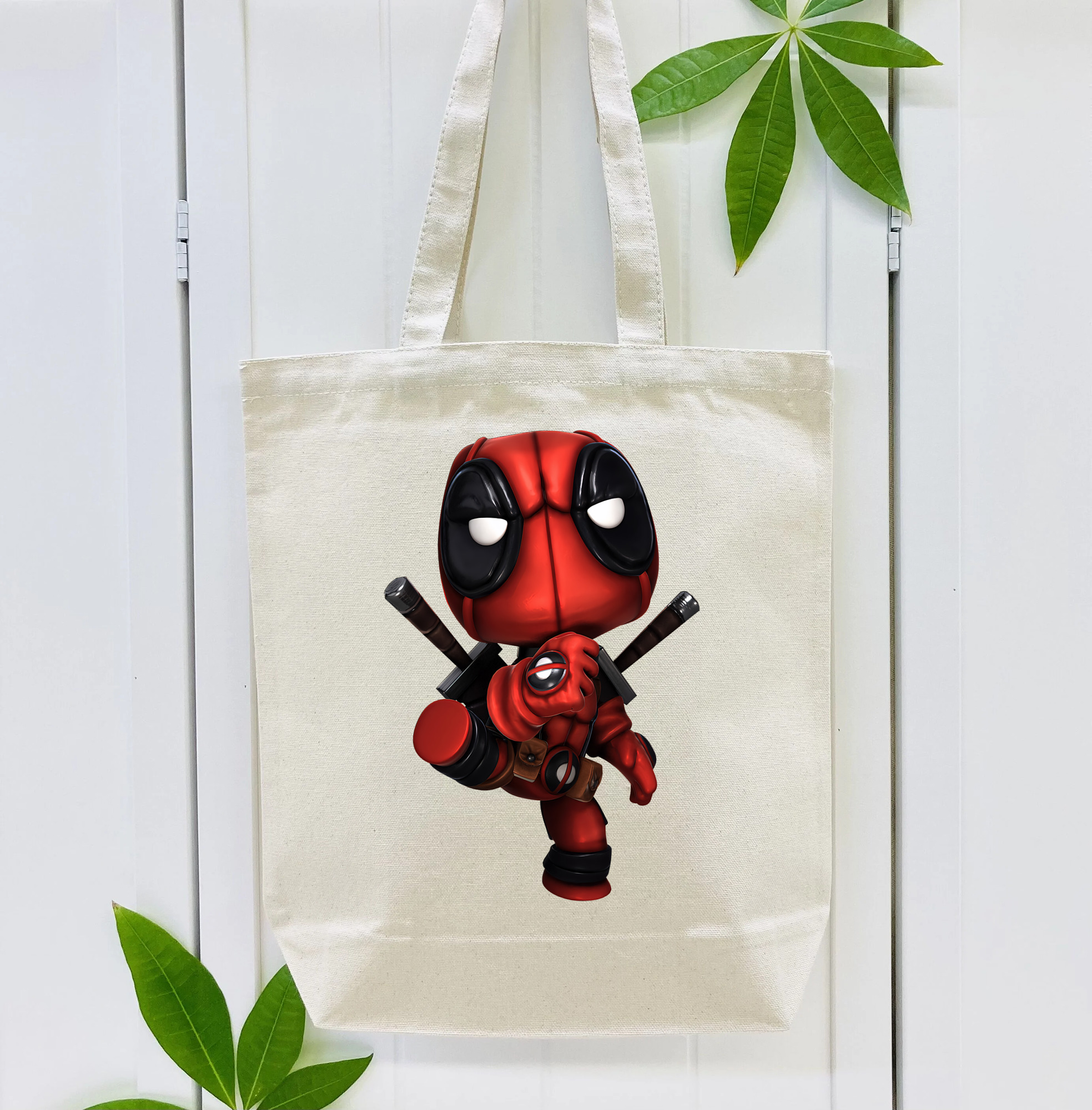 Deadpool デッドプール 縦型キャンバス生地手提げバッグ　トートバッグ