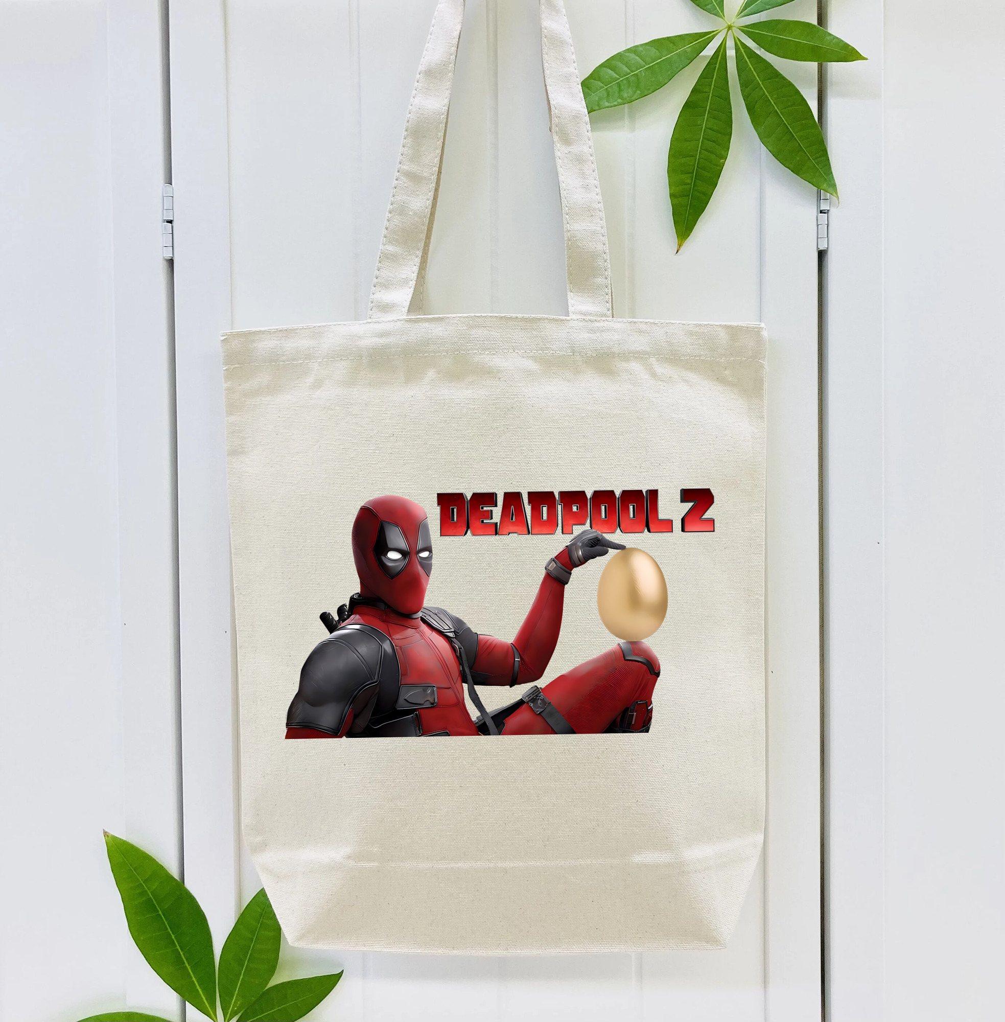 Deadpool デッドプール 縦型キャンバス生地手提げバッグ　トートバッグ