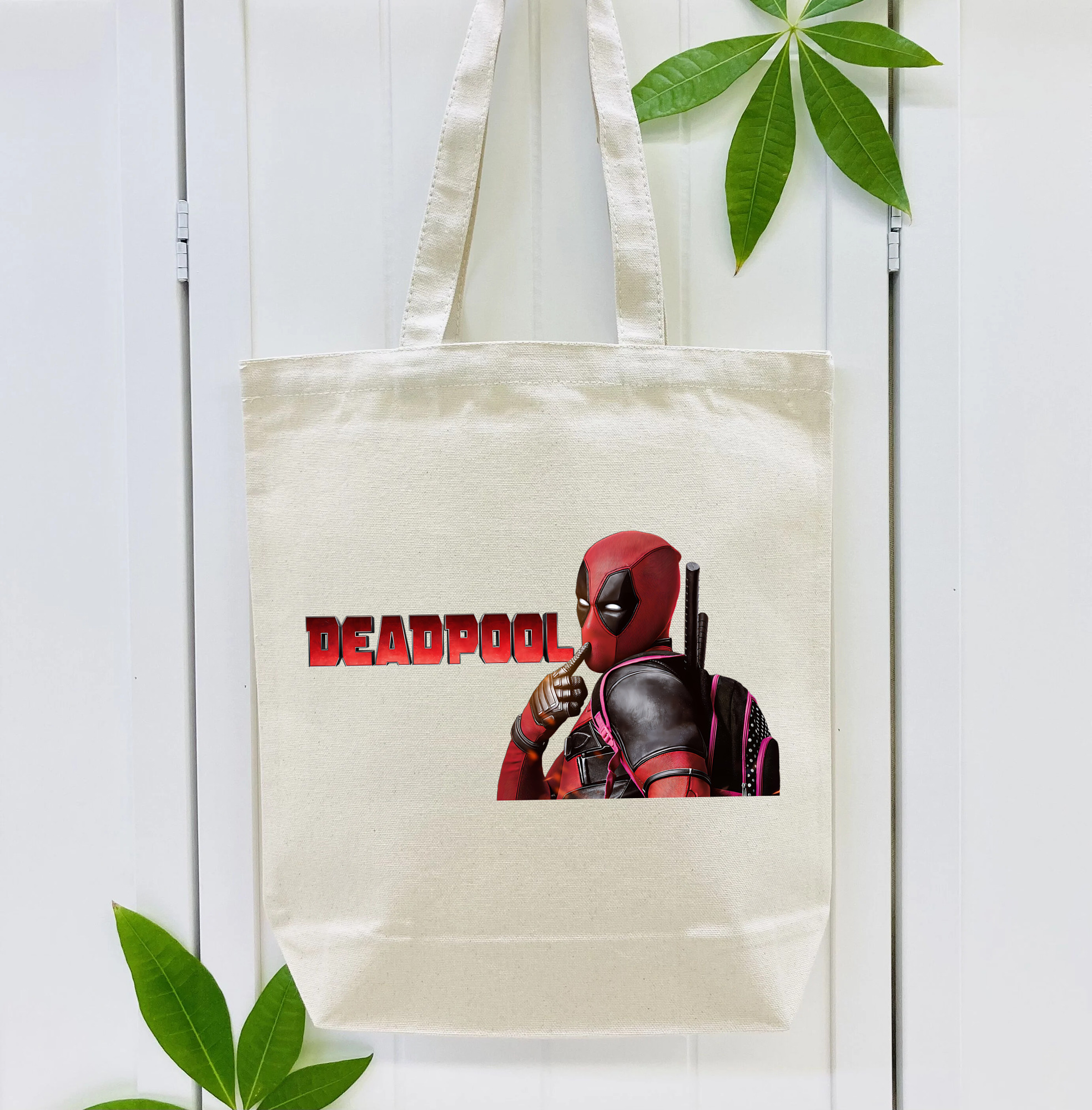 Deadpool デッドプール 縦型キャンバス生地手提げバッグ　トートバッグ