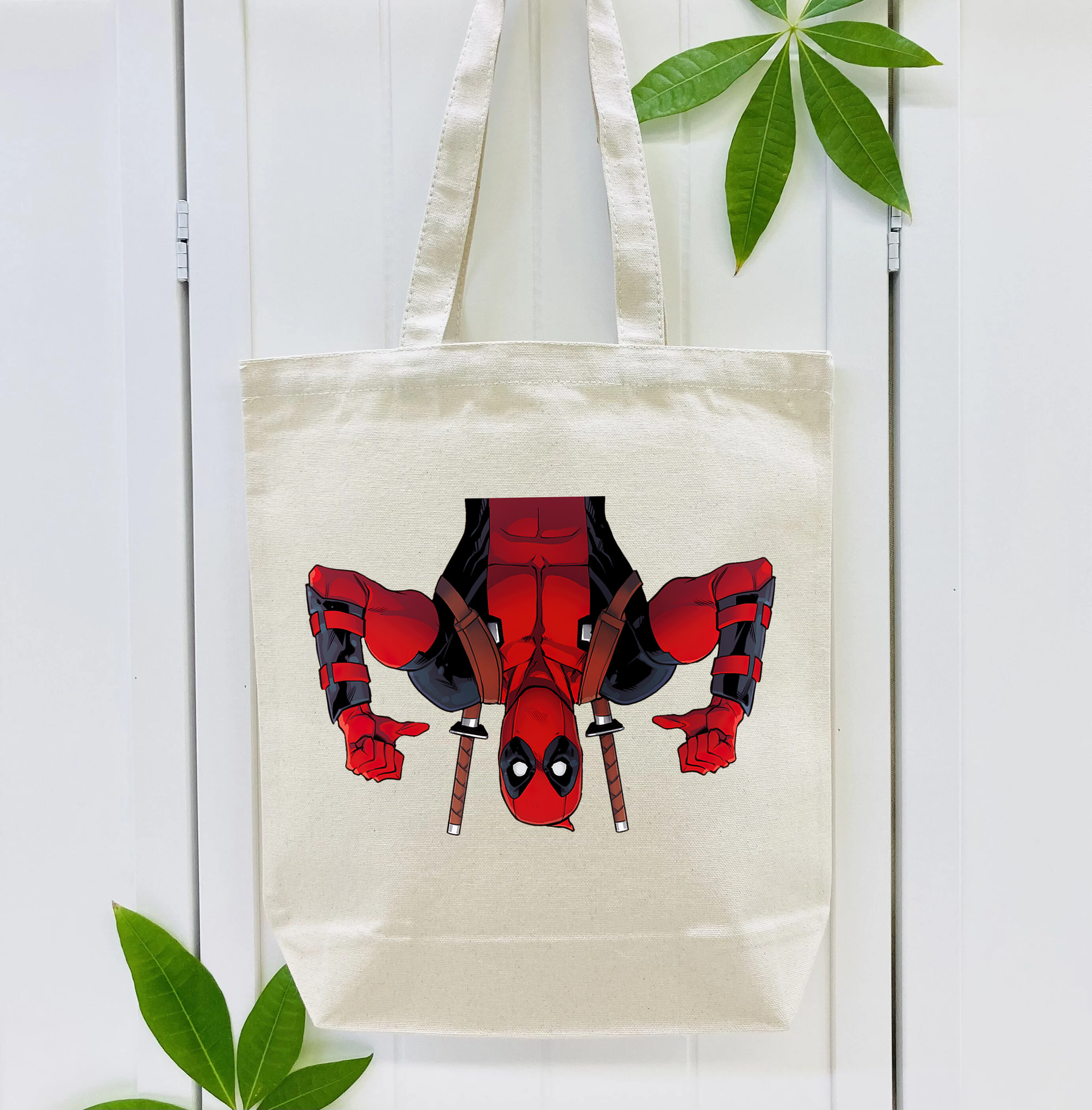 Deadpool デッドプール 縦型キャンバス生地手提げバッグ　トートバッグ