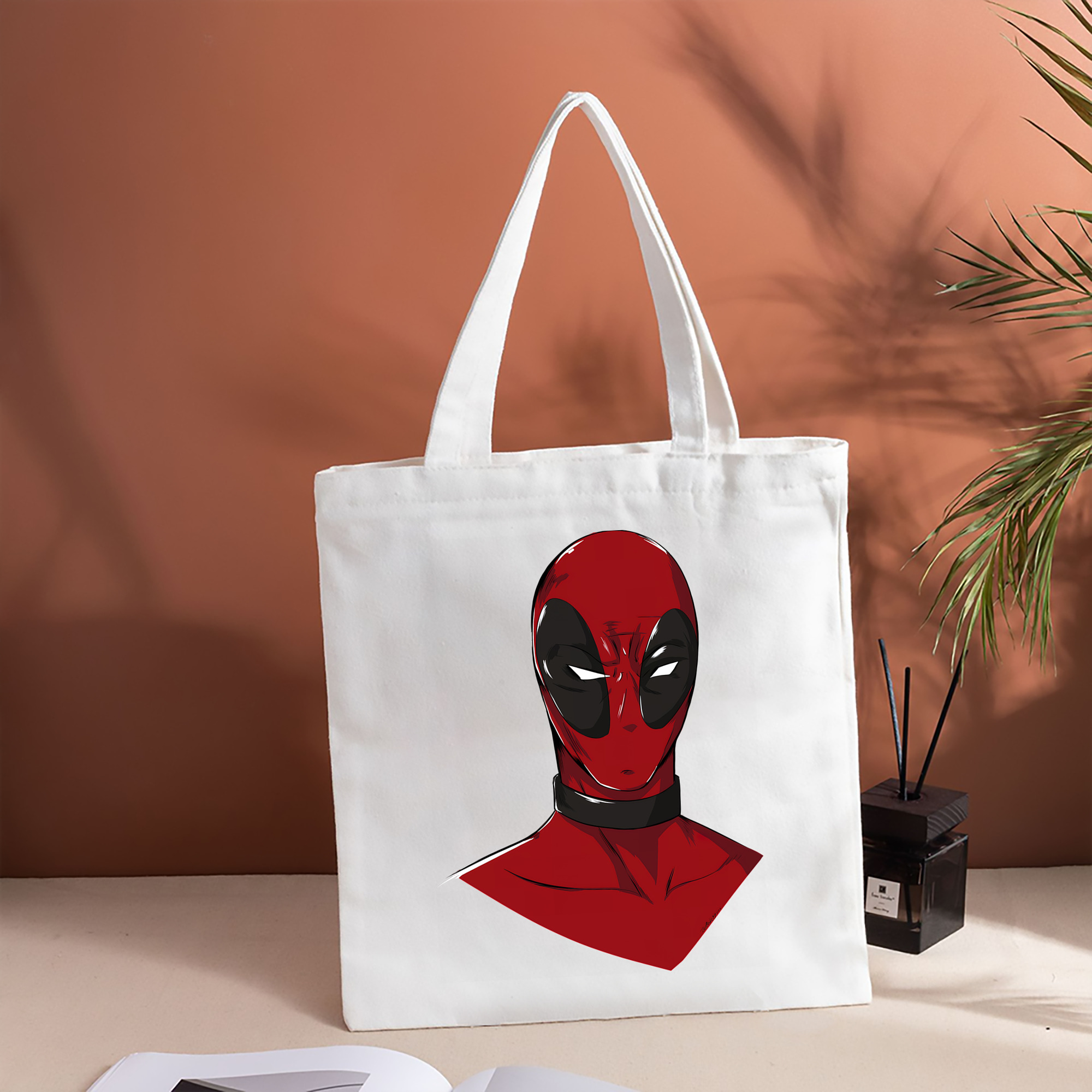 Deadpool デッドプール 縦型キャンバス生地手提げバッグ　トートバッグ