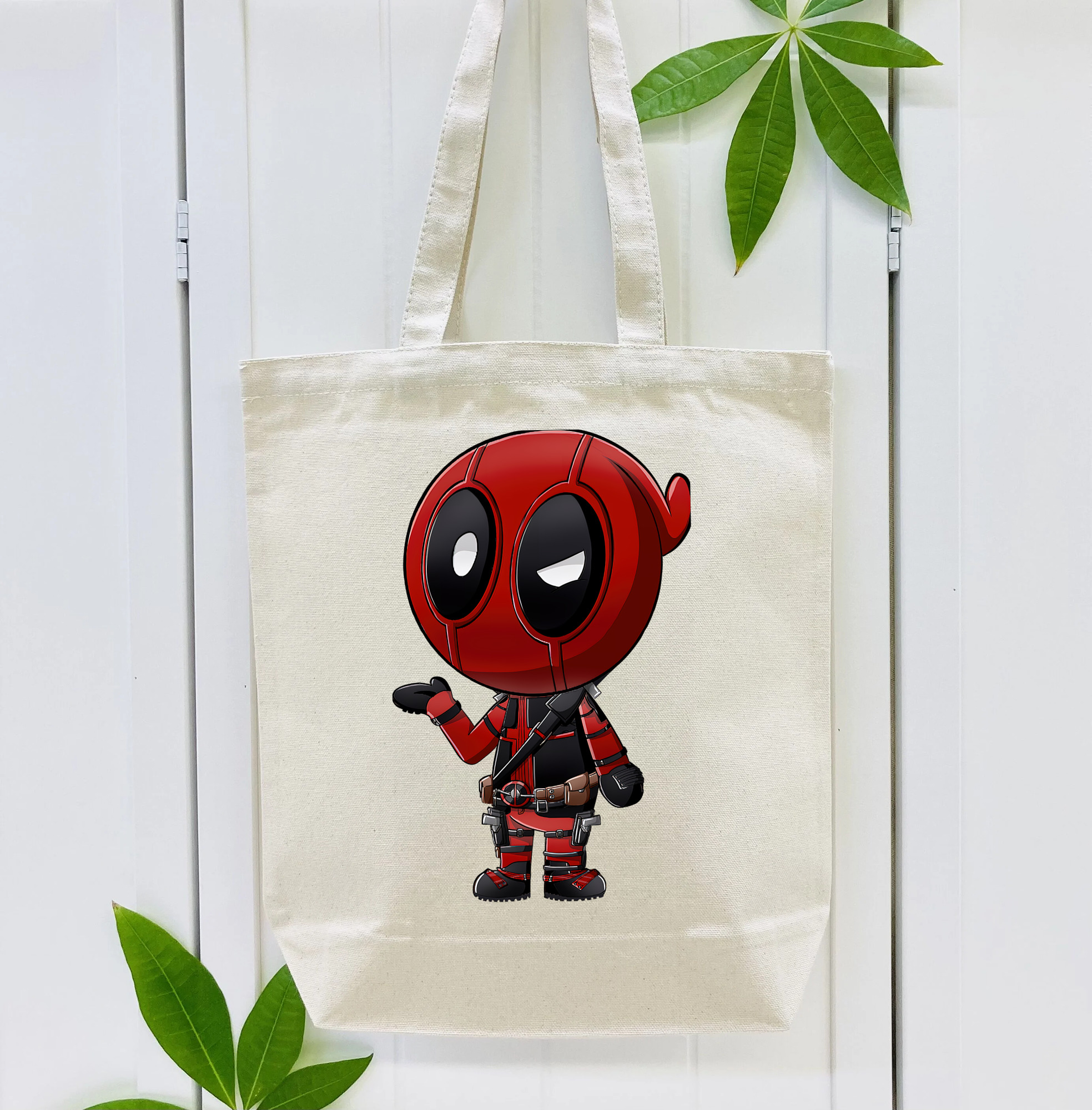 Deadpool デッドプール 縦型キャンバス生地手提げバッグ　トートバッグ