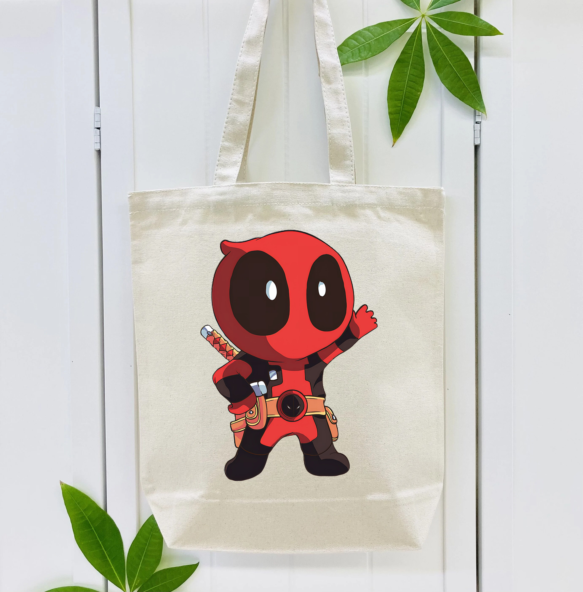 Deadpool デッドプール 縦型キャンバス生地手提げバッグ　トートバッグ