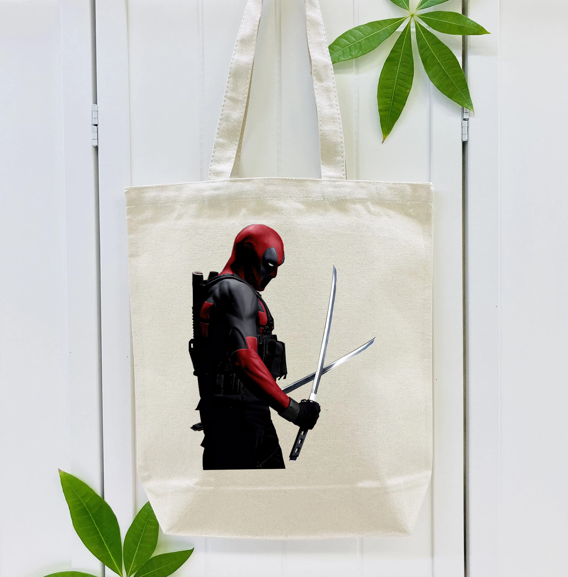 Deadpool デッドプール 縦型キャンバス生地手提げバッグ　トートバッグ
