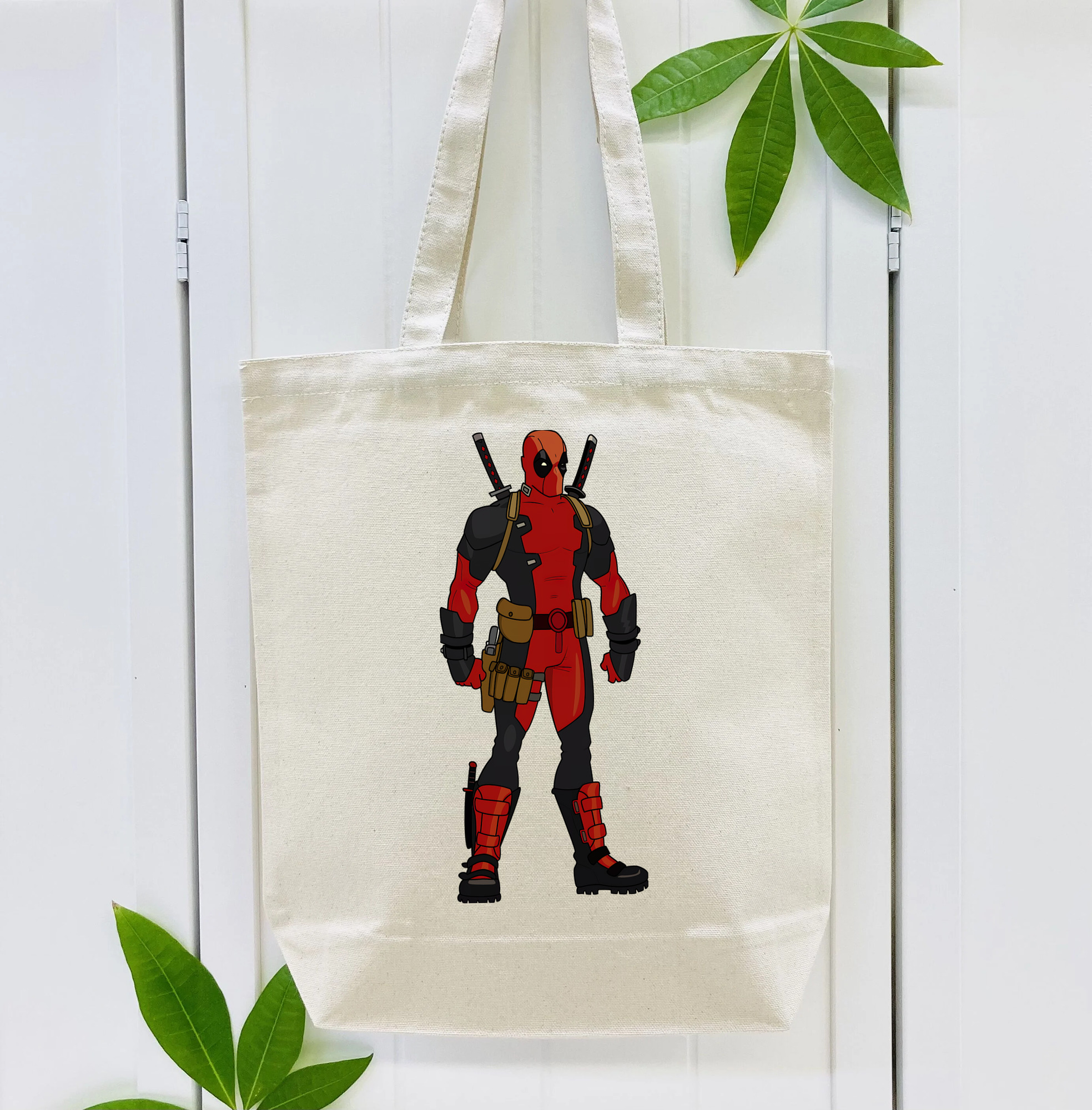 Deadpool デッドプール 縦型キャンバス生地手提げバッグ　トートバッグ