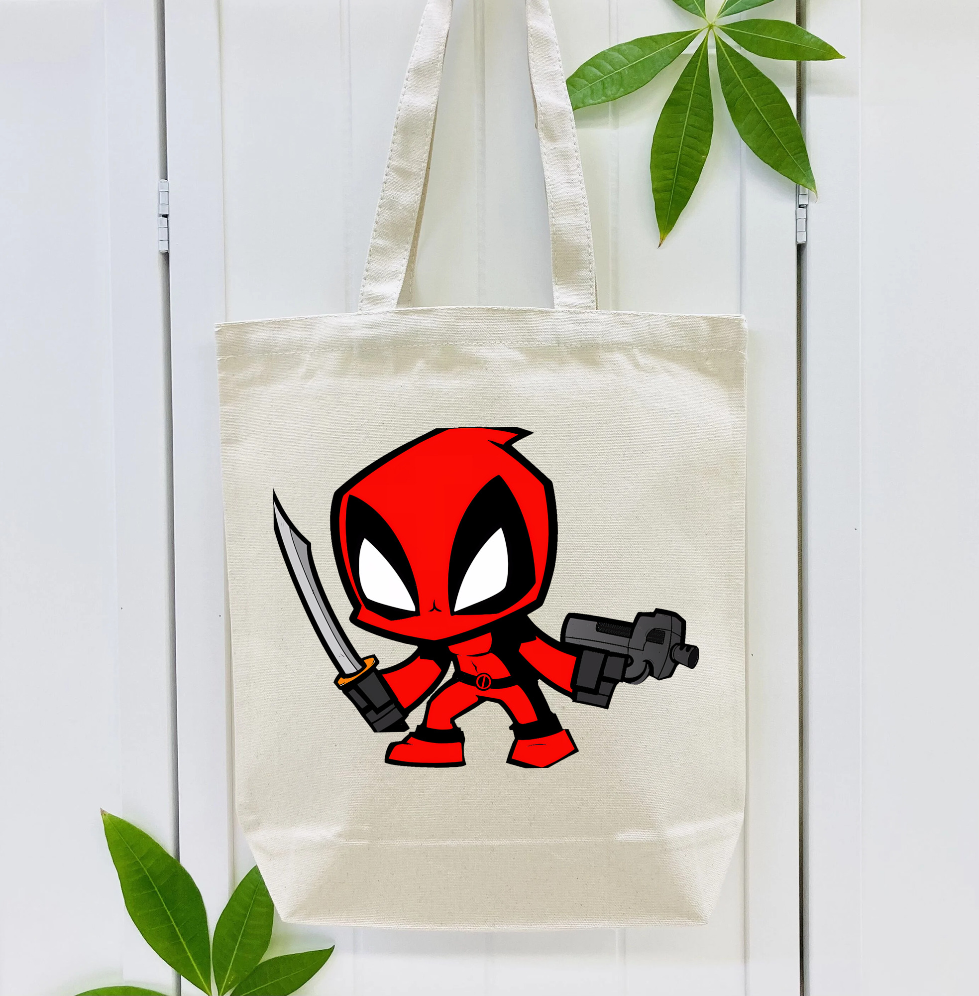 Deadpool デッドプール 縦型キャンバス生地手提げバッグ　トートバッグ