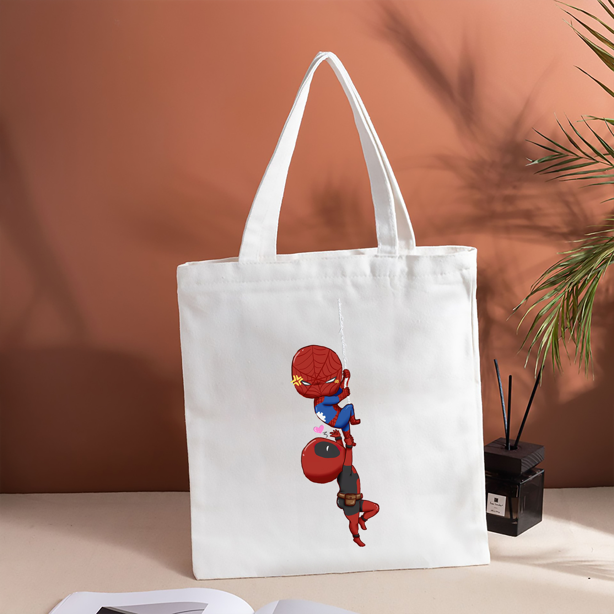 Deadpool デッドプール 縦型キャンバス生地手提げバッグ　トートバッグ