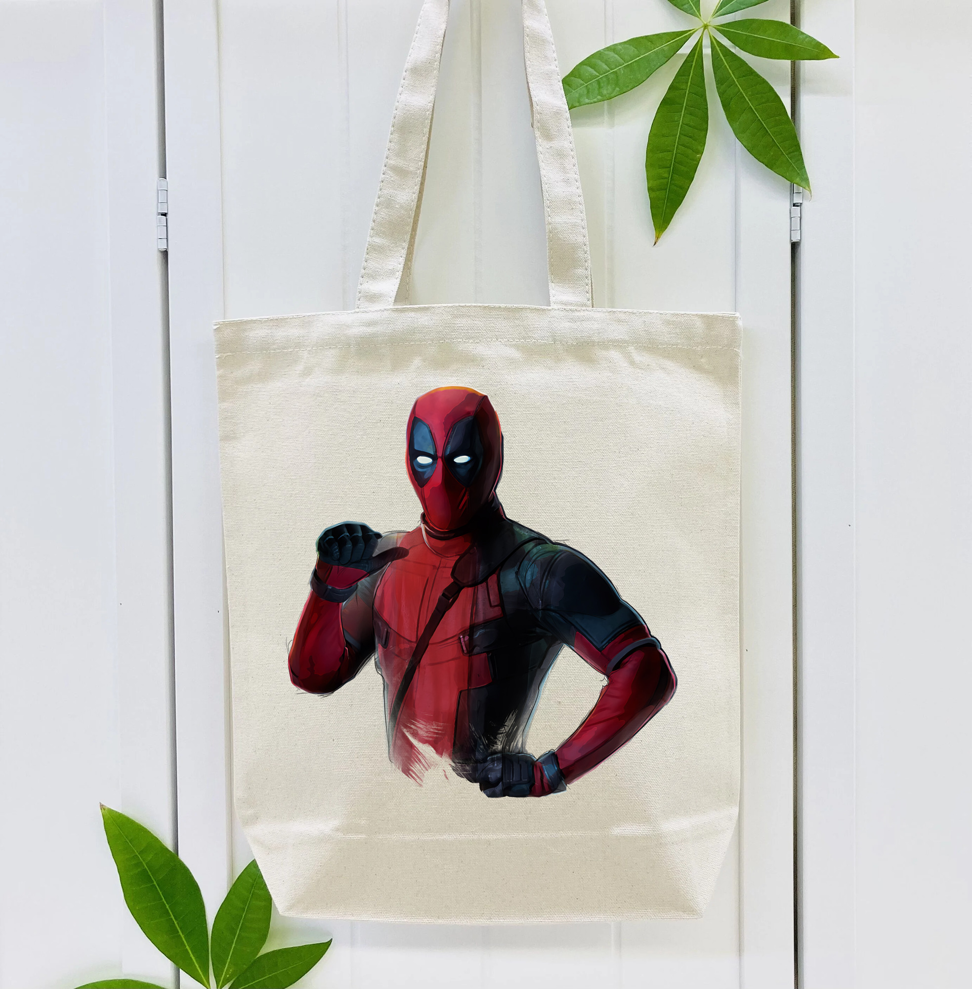 Deadpool デッドプール 縦型キャンバス生地手提げバッグ　トートバッグ