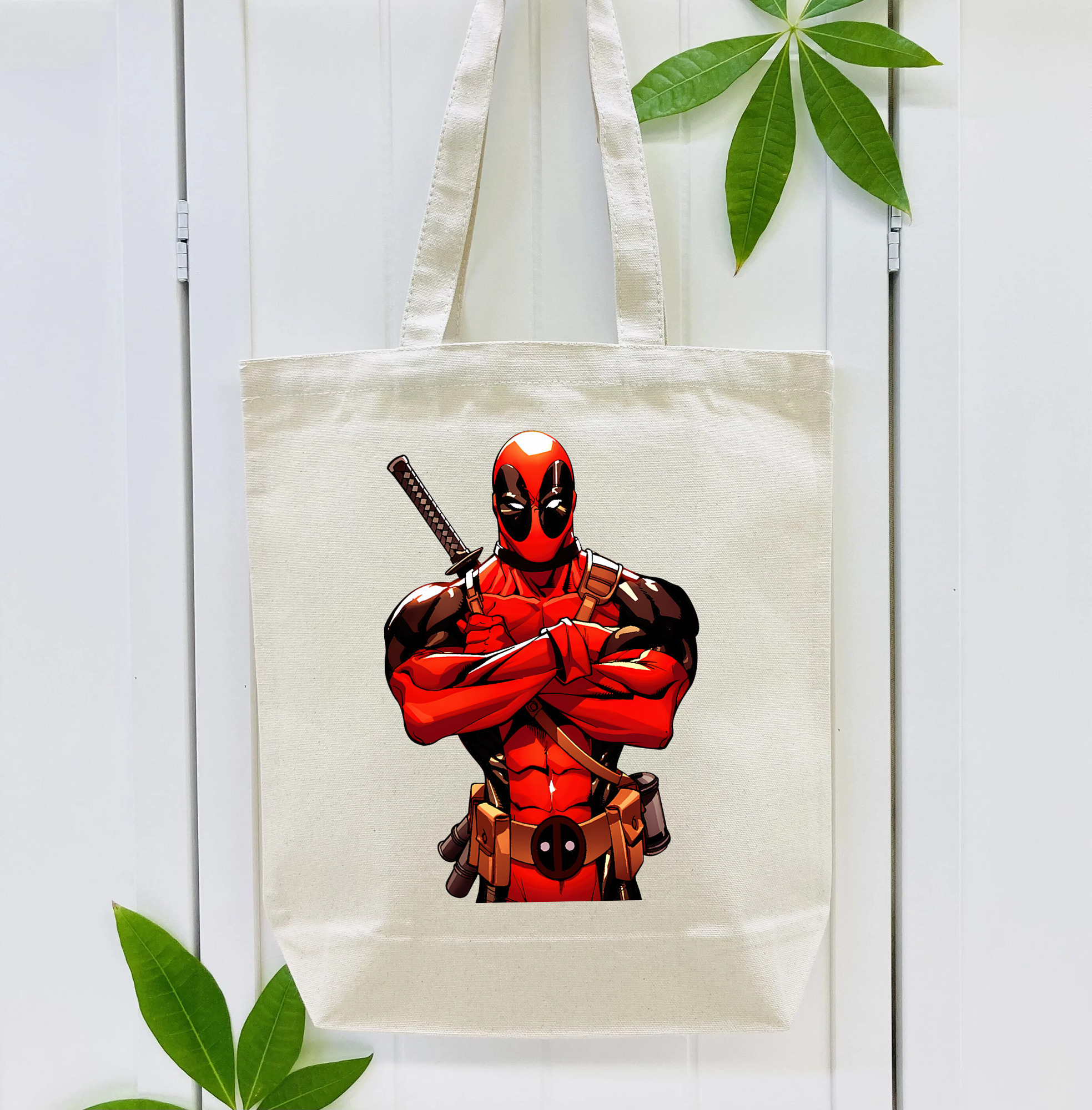 Deadpool デッドプール 縦型キャンバス生地手提げバッグ　トートバッグ