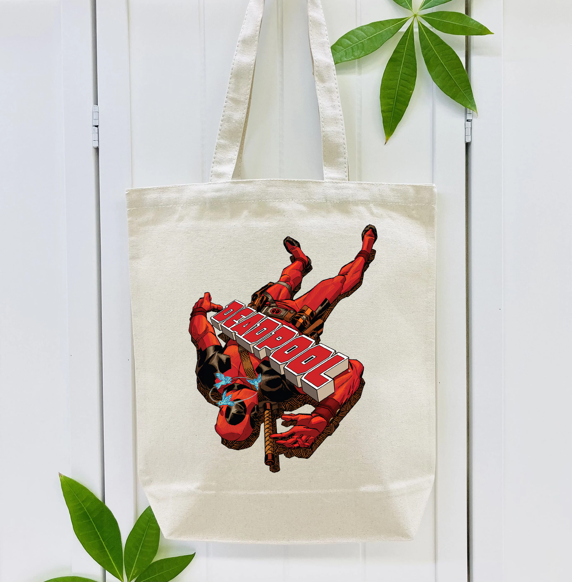 Deadpool デッドプール 縦型キャンバス生地手提げバッグ　トートバッグ