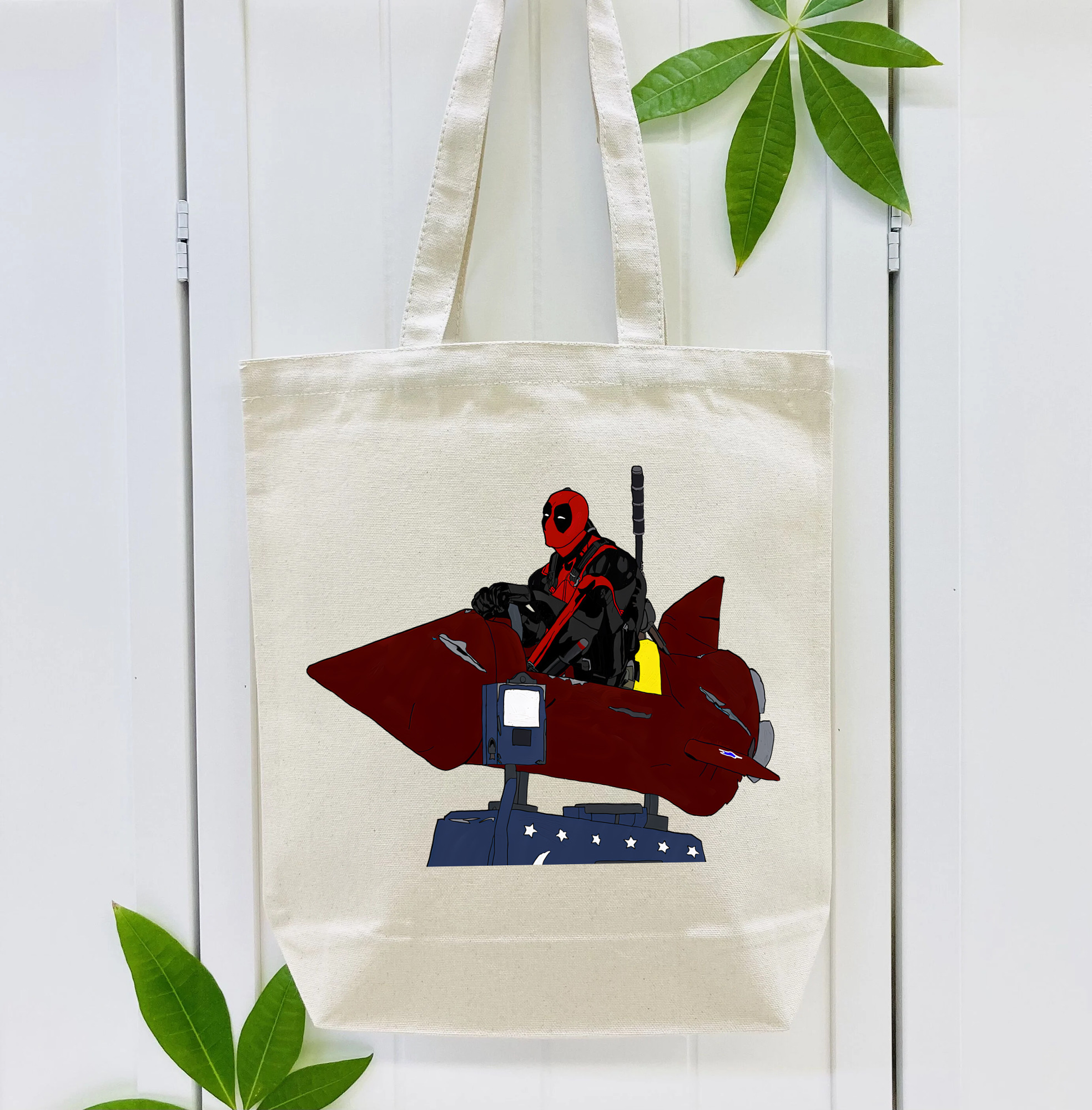 Deadpool デッドプール 縦型キャンバス生地手提げバッグ　トートバッグ
