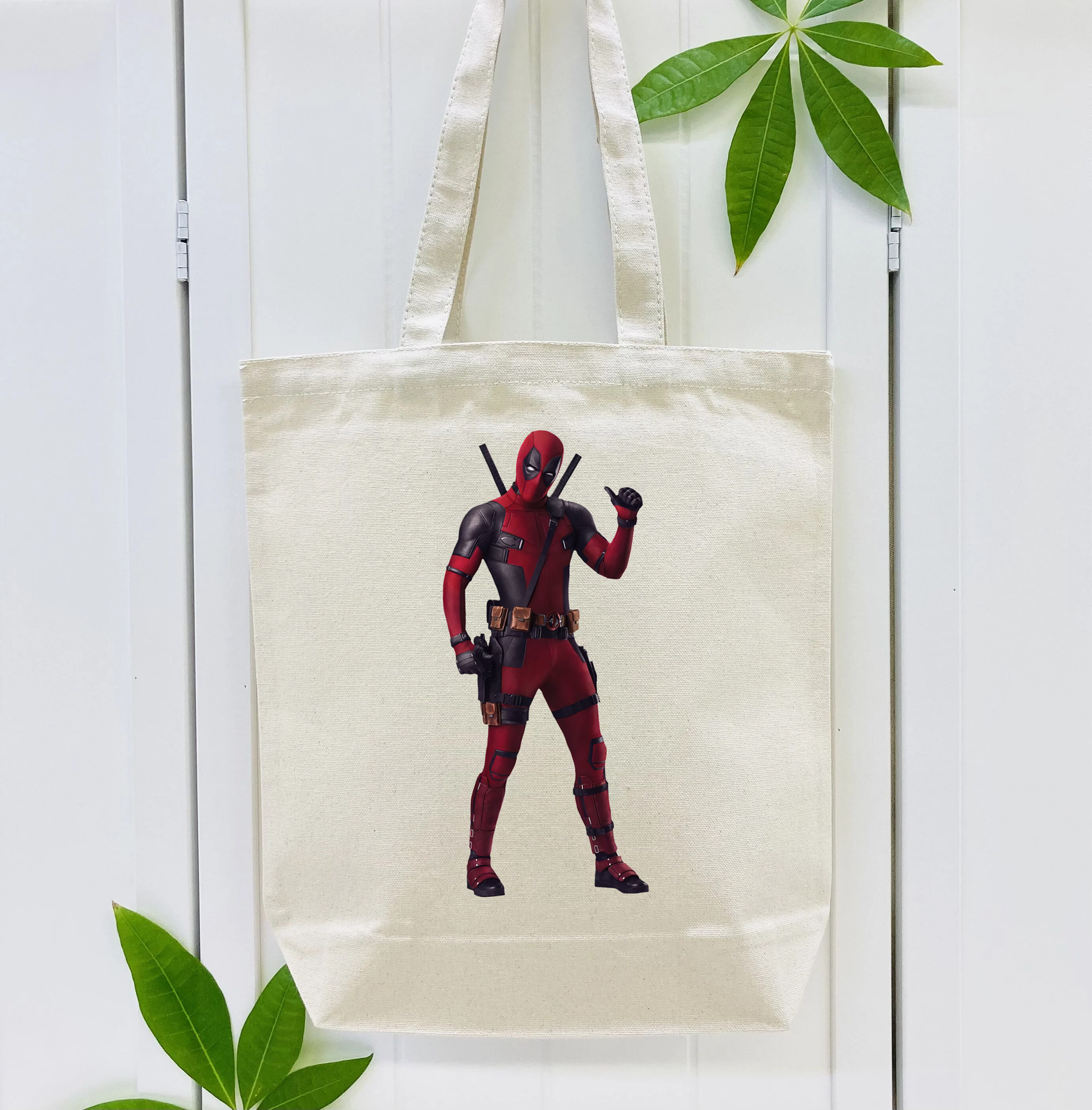 Deadpool デッドプール 縦型キャンバス生地手提げバッグ　トートバッグ