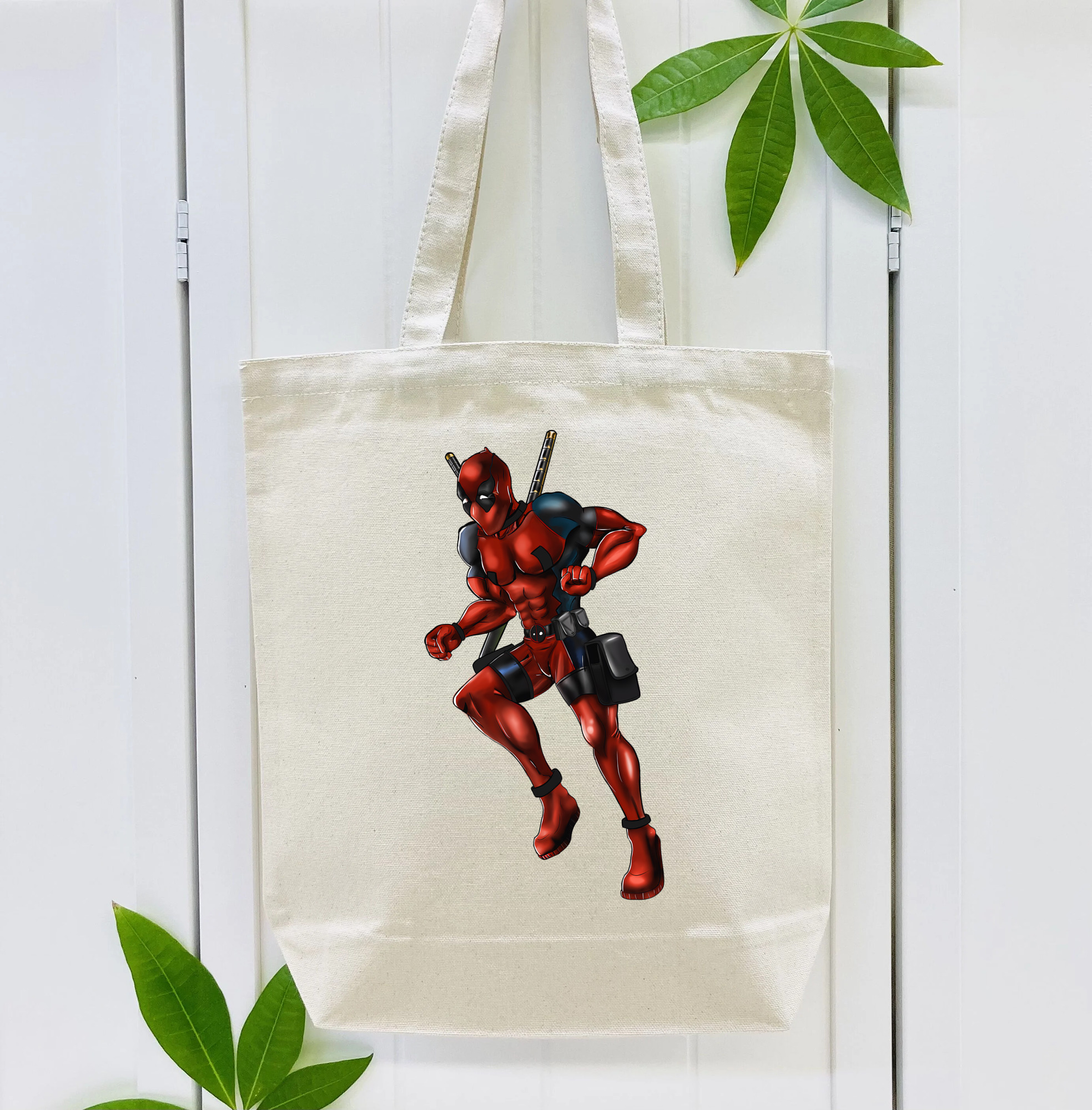Deadpool デッドプール 縦型キャンバス生地手提げバッグ　トートバッグ