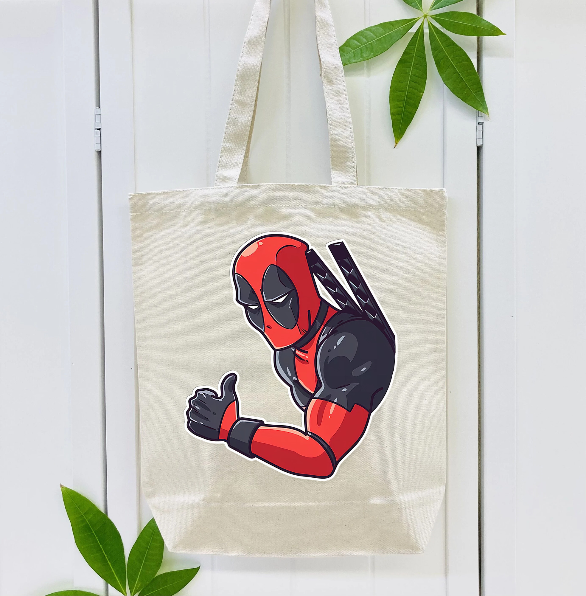 Deadpool デッドプール 縦型キャンバス生地手提げバッグ　トートバッグ
