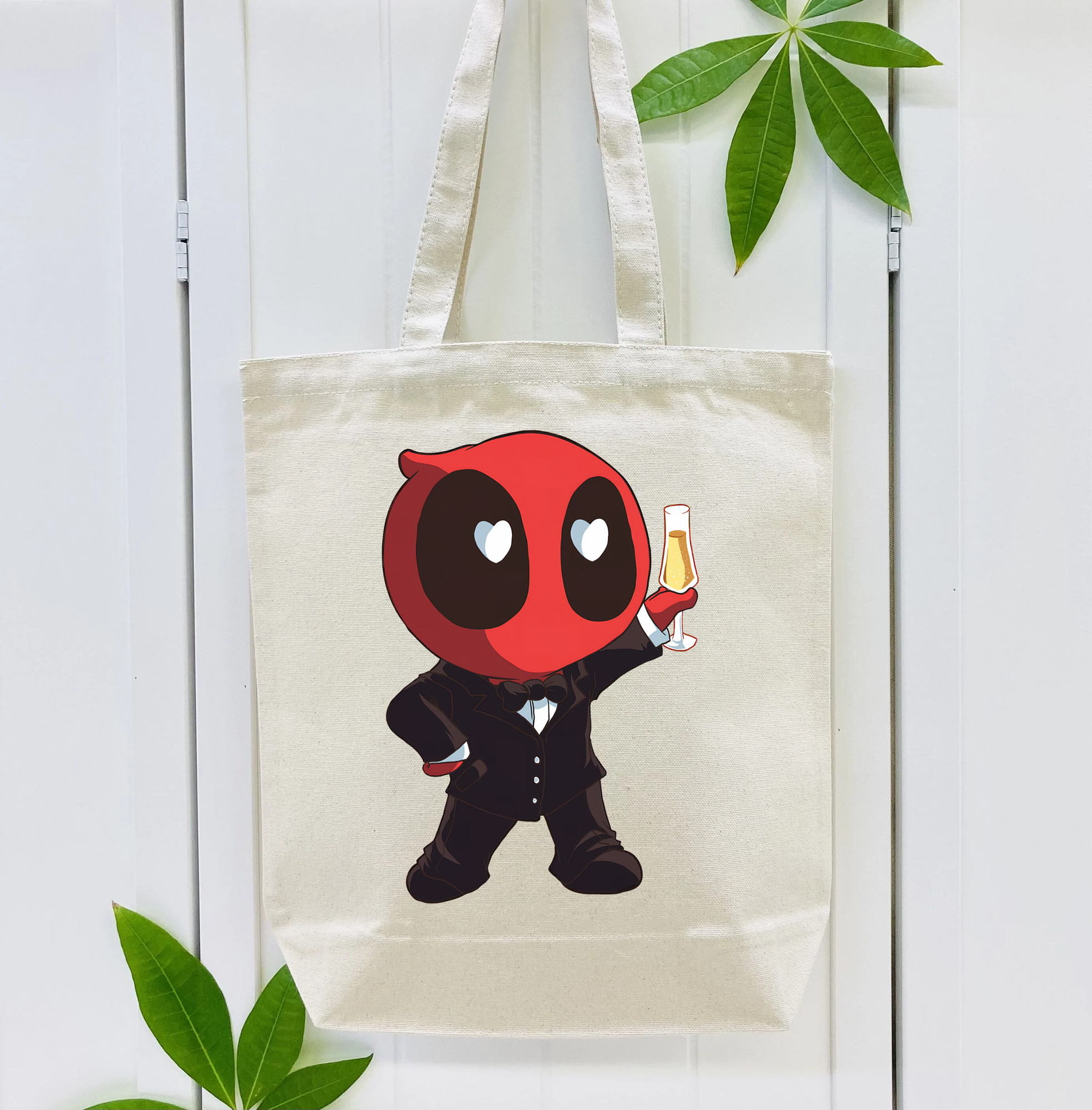 Deadpool デッドプール 縦型キャンバス生地手提げバッグ　トートバッグ